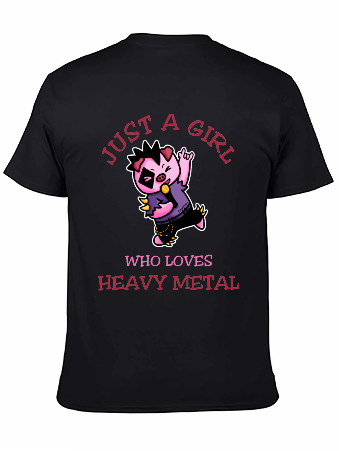 Just a Girl Who Loves Heavy Metal T-Shirt
