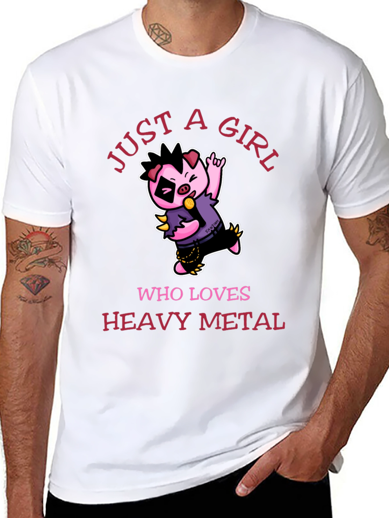Just a Girl Who Loves Heavy Metal T-Shirt
