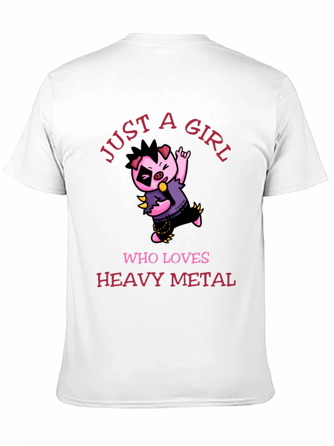 Just a Girl Who Loves Heavy Metal T-Shirt