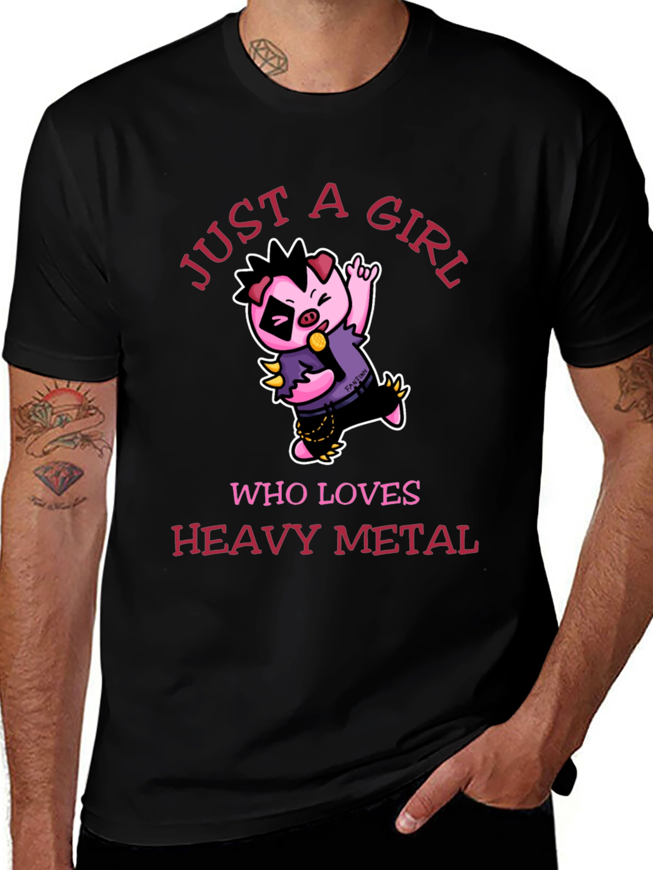 Just a Girl Who Loves Heavy Metal T-Shirt