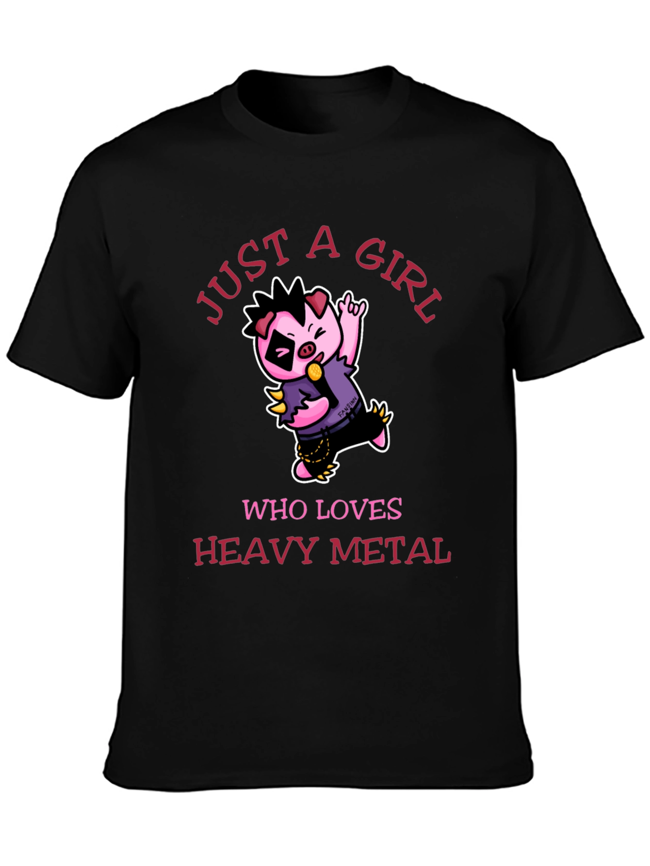 Just a Girl Who Loves Heavy Metal T-Shirt