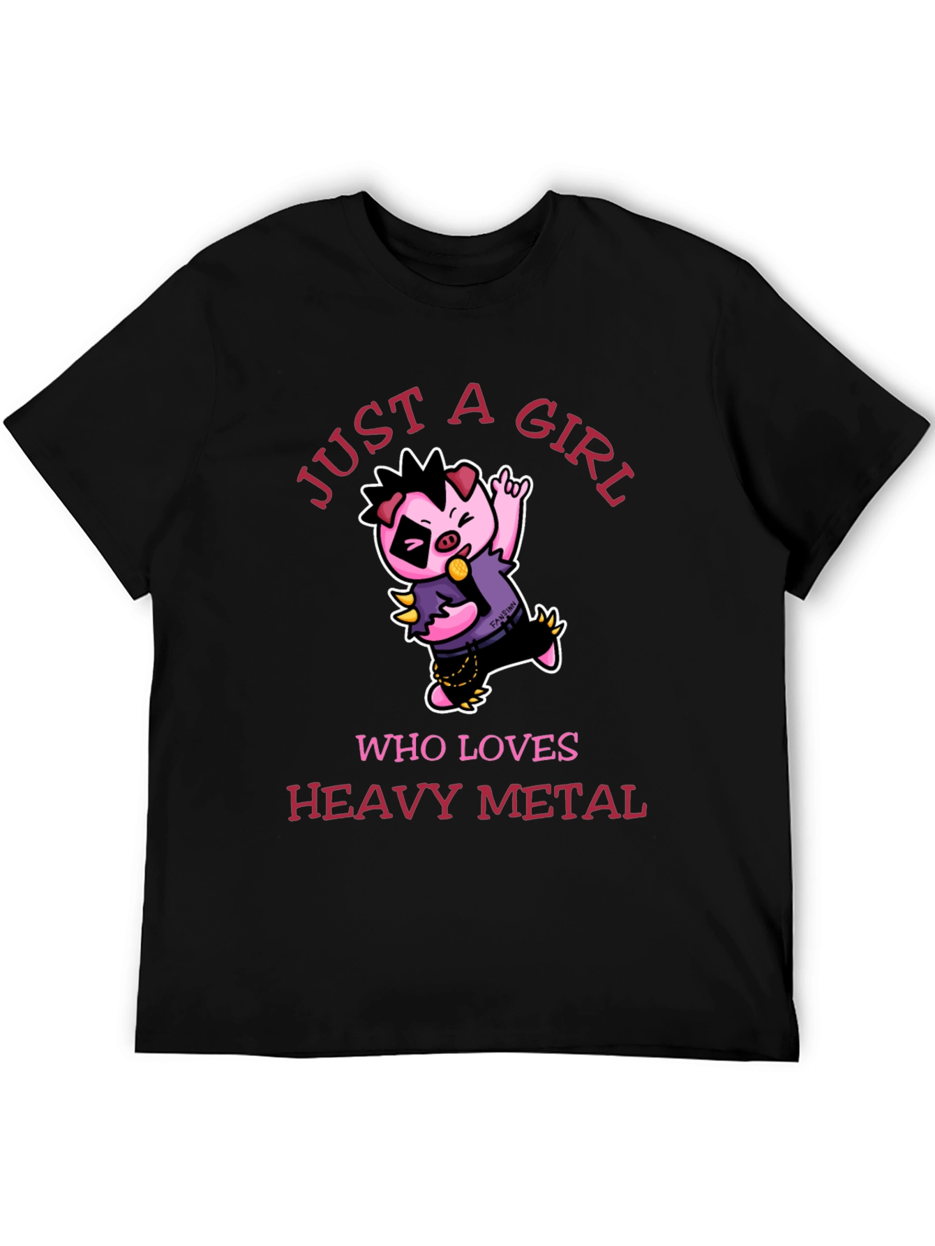 Just a Girl Who Loves Heavy Metal T-Shirt