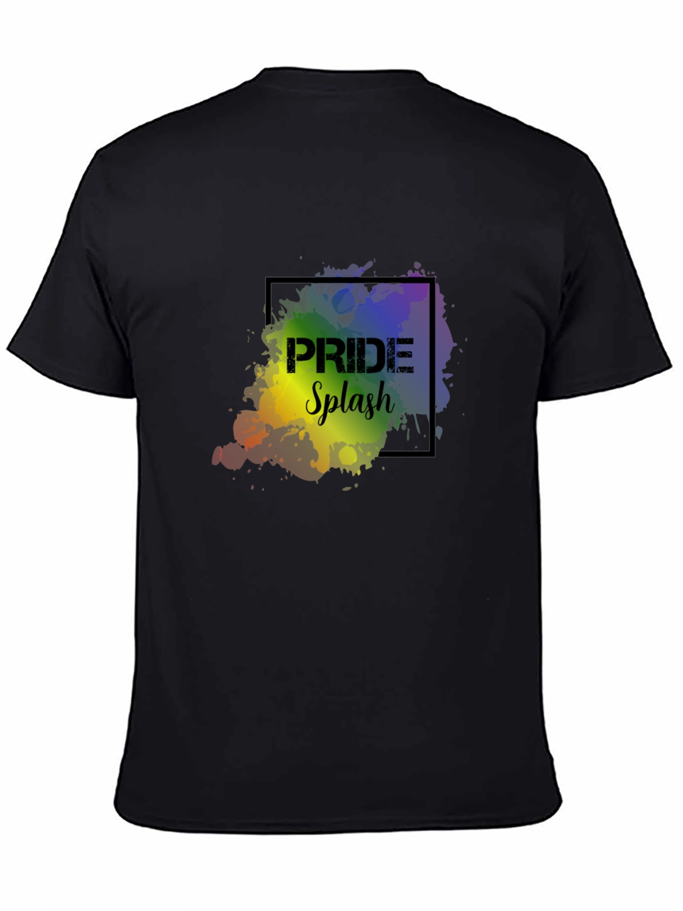 Pride Splash Graphic Tee - Black