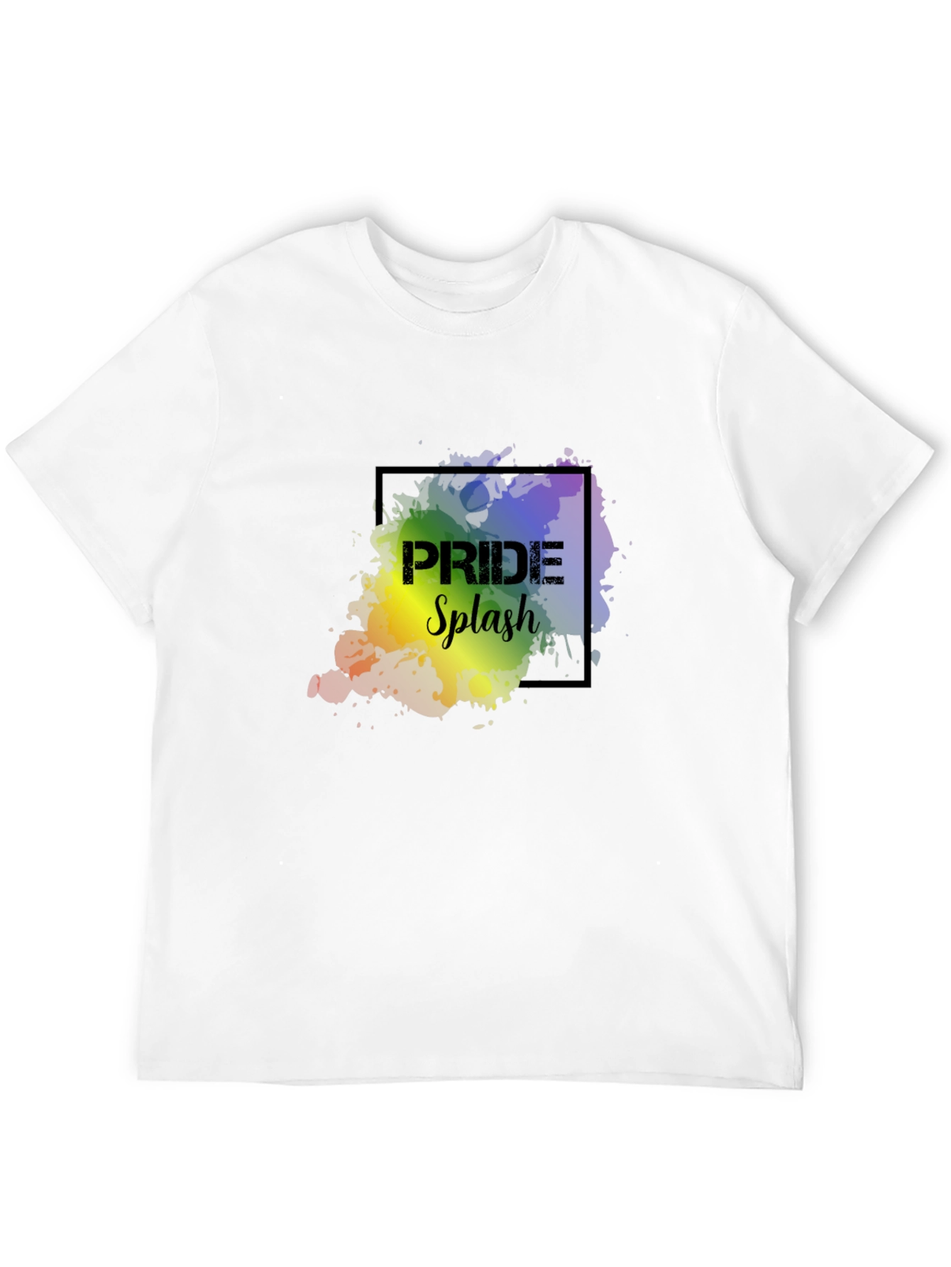 Pride Splash Graphic Tee - Black