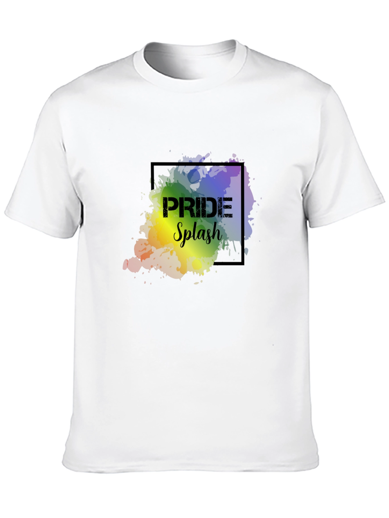 Pride Splash Graphic Tee - Black