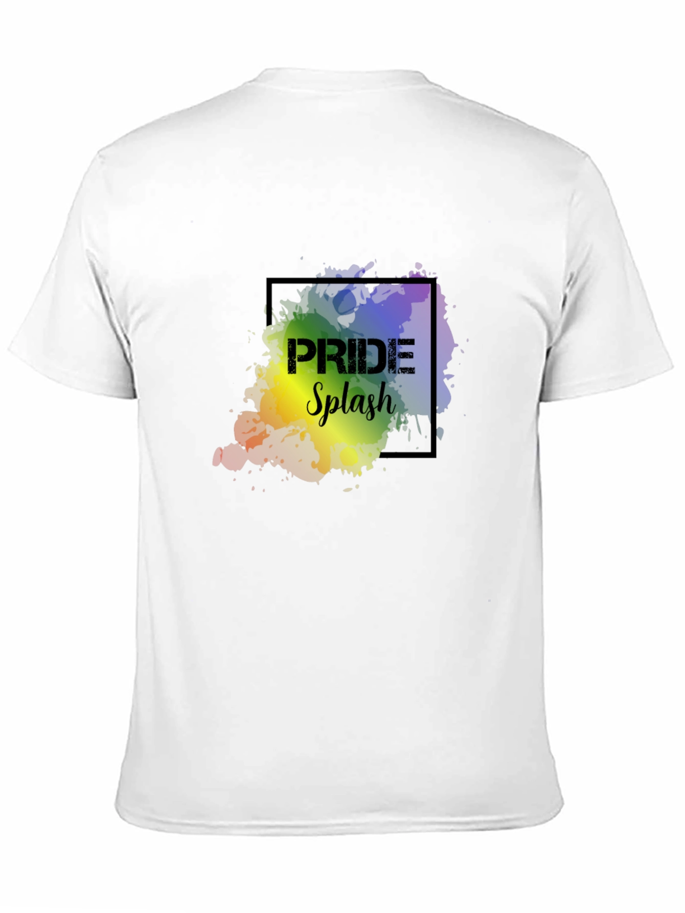 Pride Splash Graphic Tee - Black