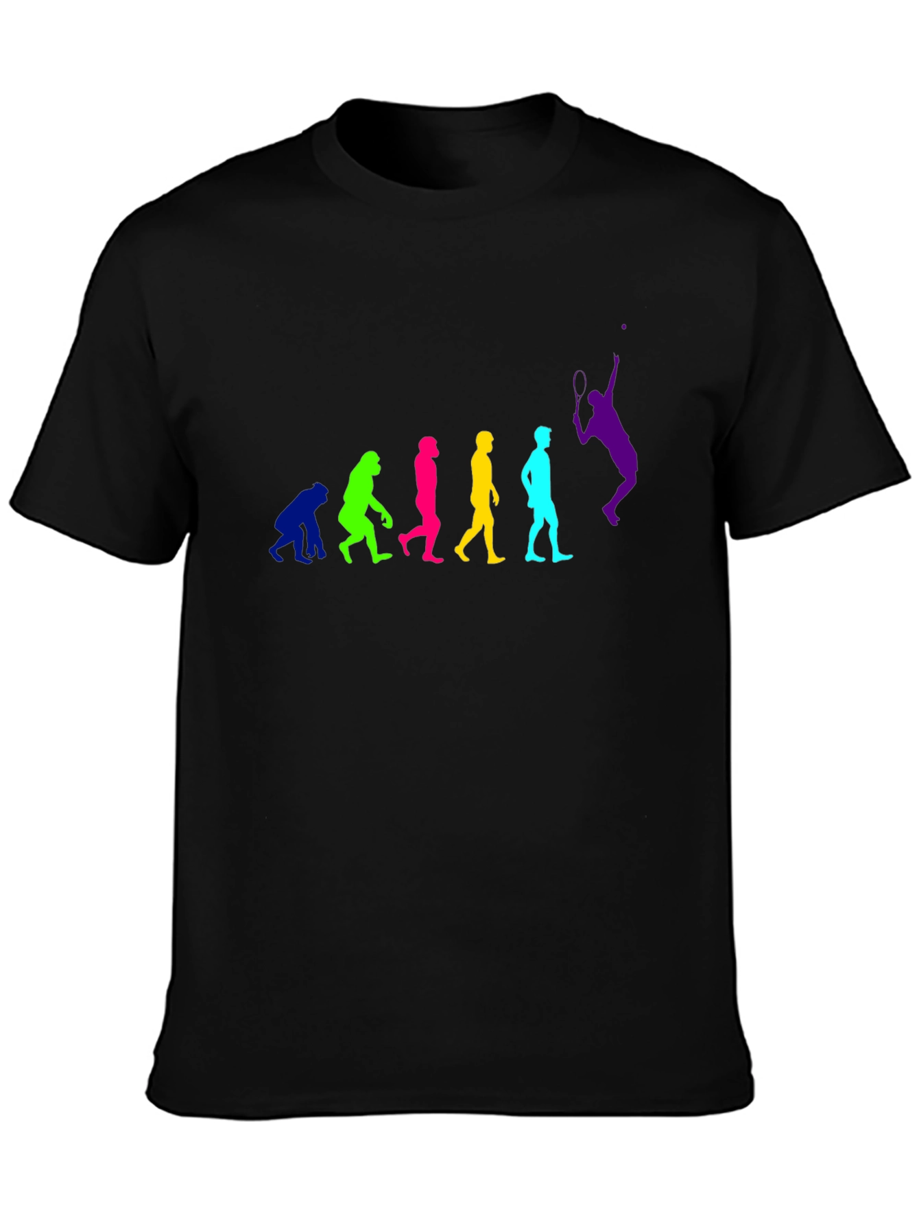 Evolution of Tennis Black T-Shirt
