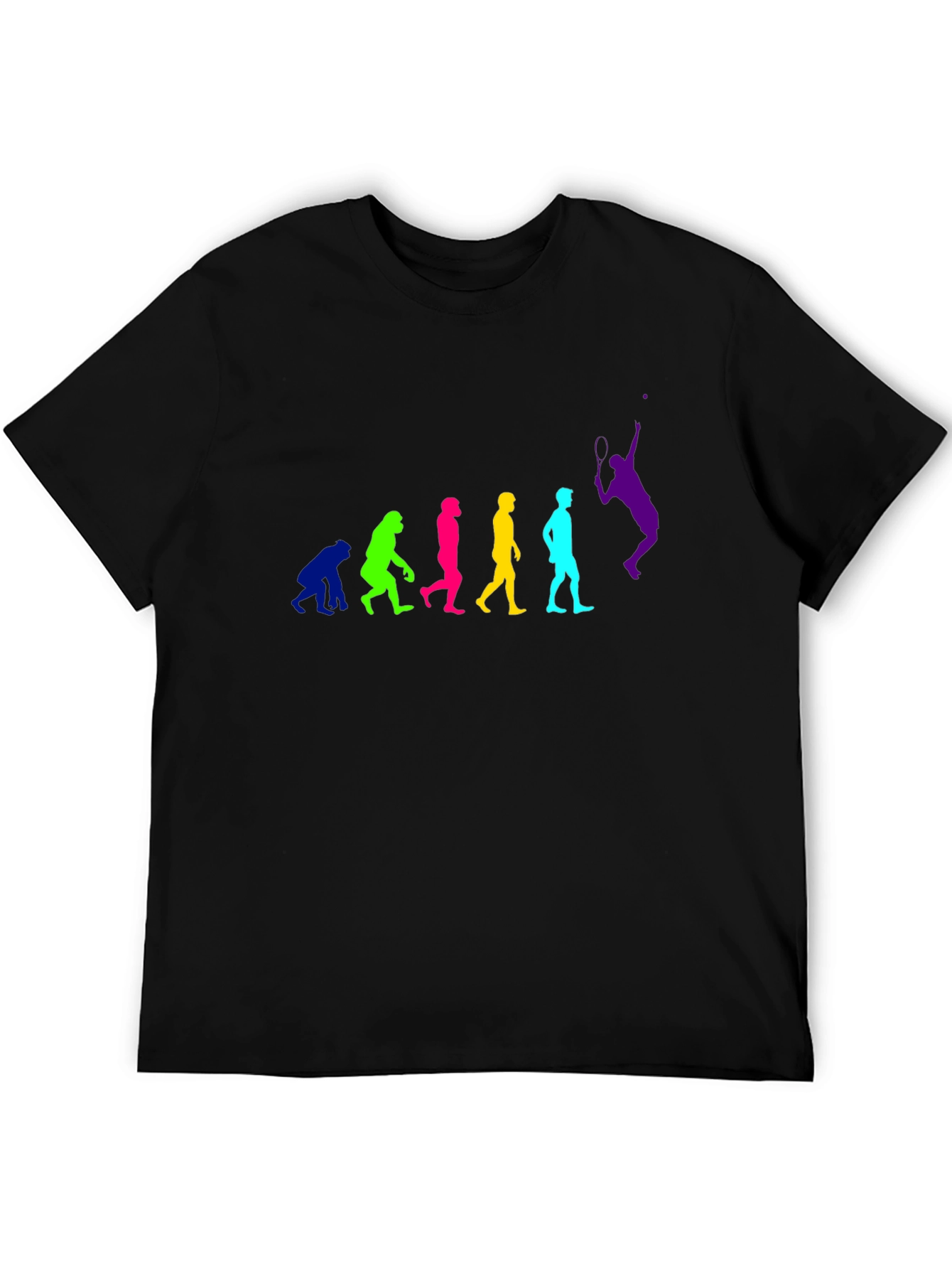 Evolution of Tennis Black T-Shirt