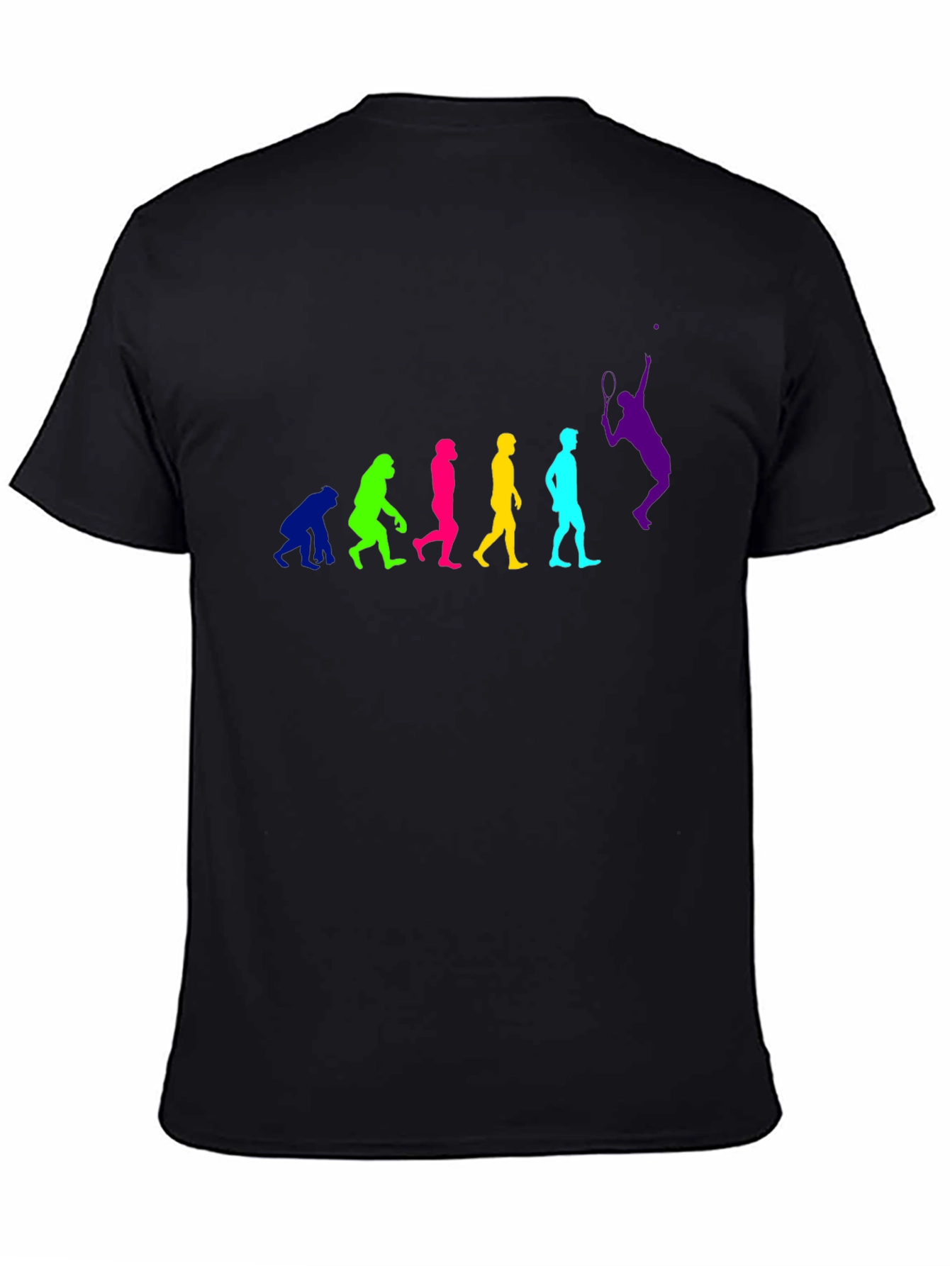 Evolution of Tennis Black T-Shirt