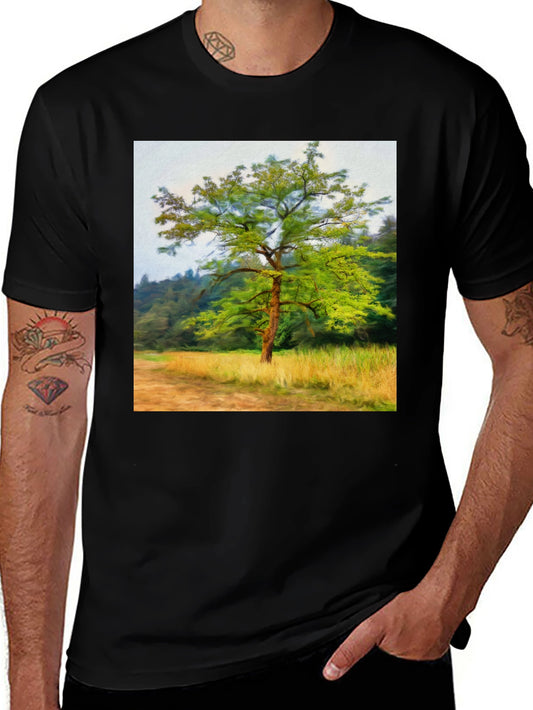Tree Graphic Black T-Shirt - Nature Inspired Tee