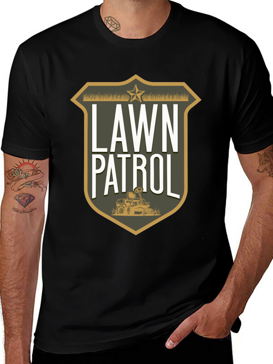 Lawn Patrol Graphic Tee - Funny Gardening T-Shirt