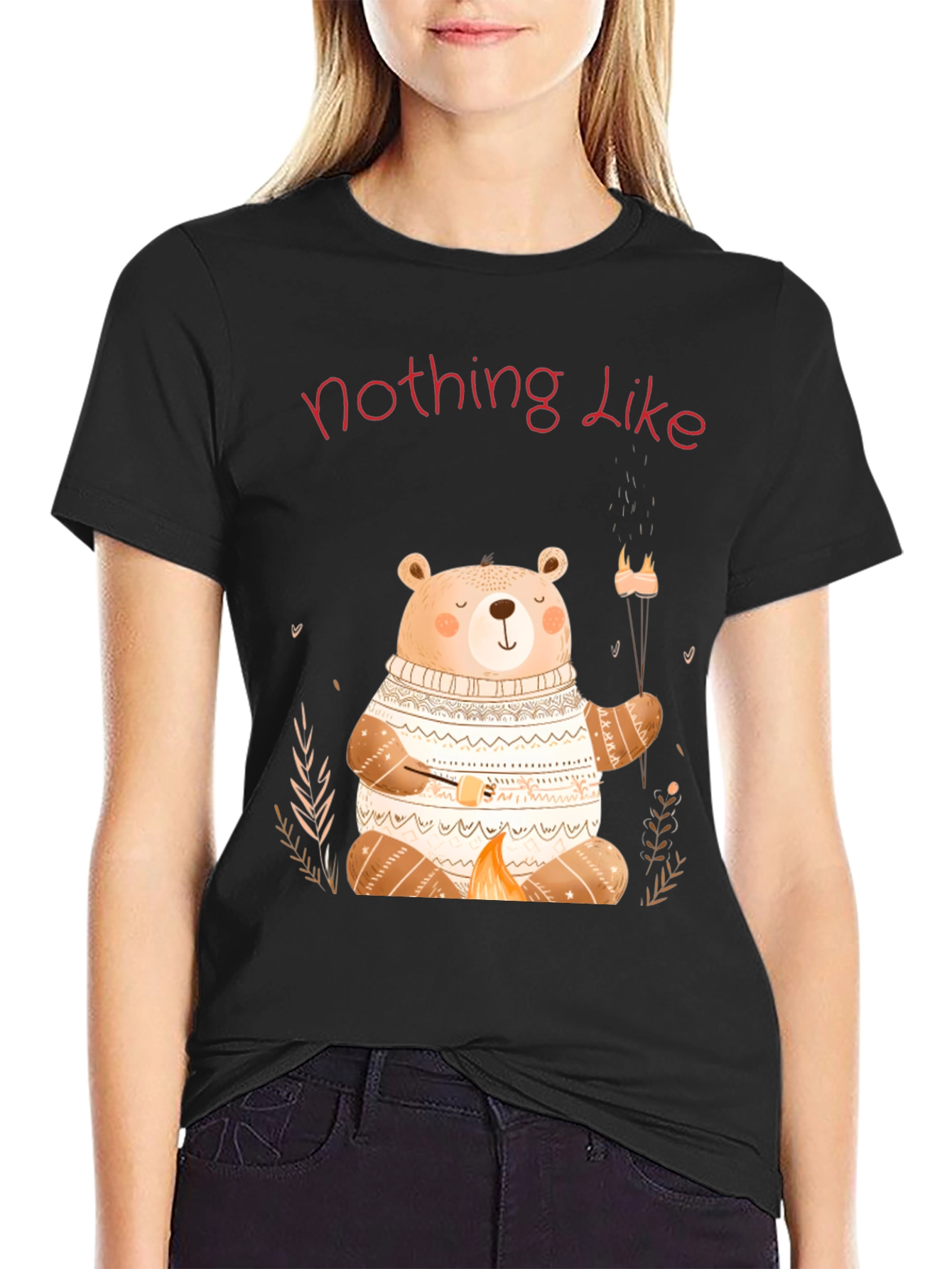 Cute Bear Campfire T-Shirt - Nothing Like It