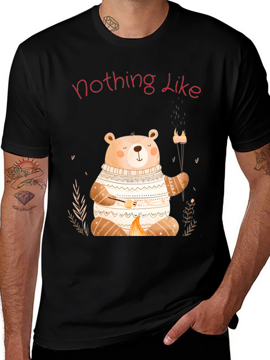Cute Bear Campfire T-Shirt - Nothing Like It