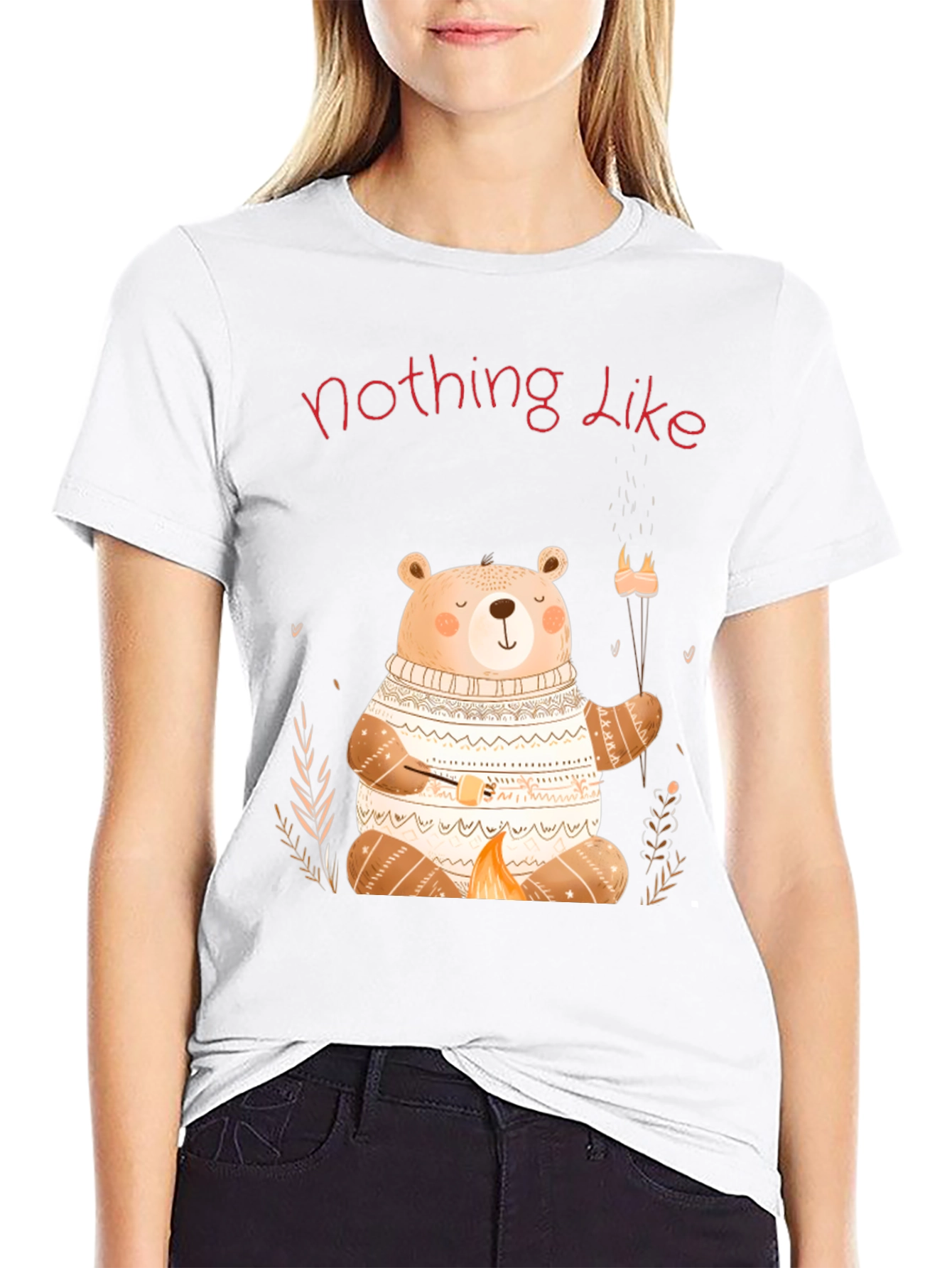 Cute Bear Campfire T-Shirt - Nothing Like It