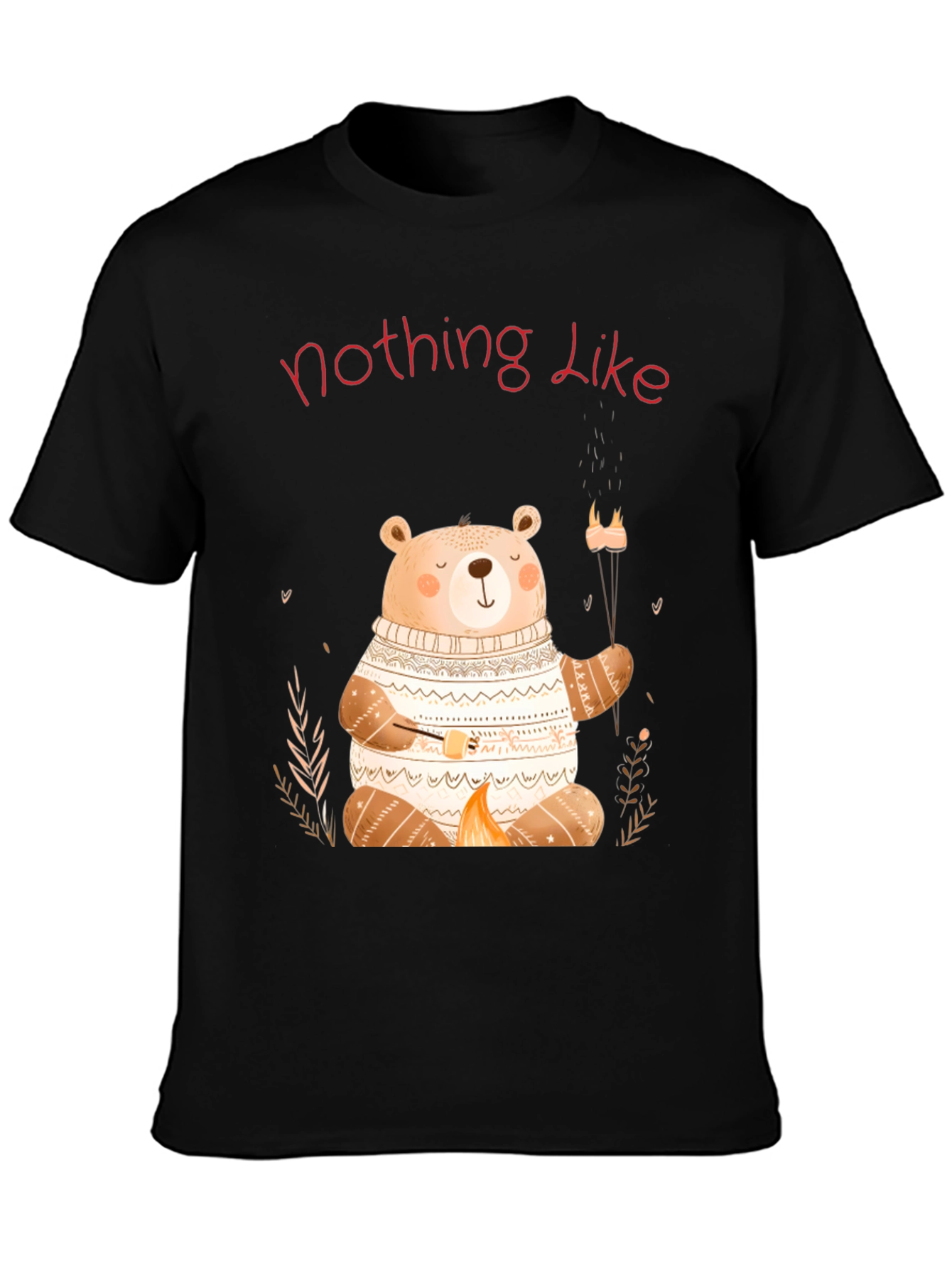 Cute Bear Campfire T-Shirt - Nothing Like It