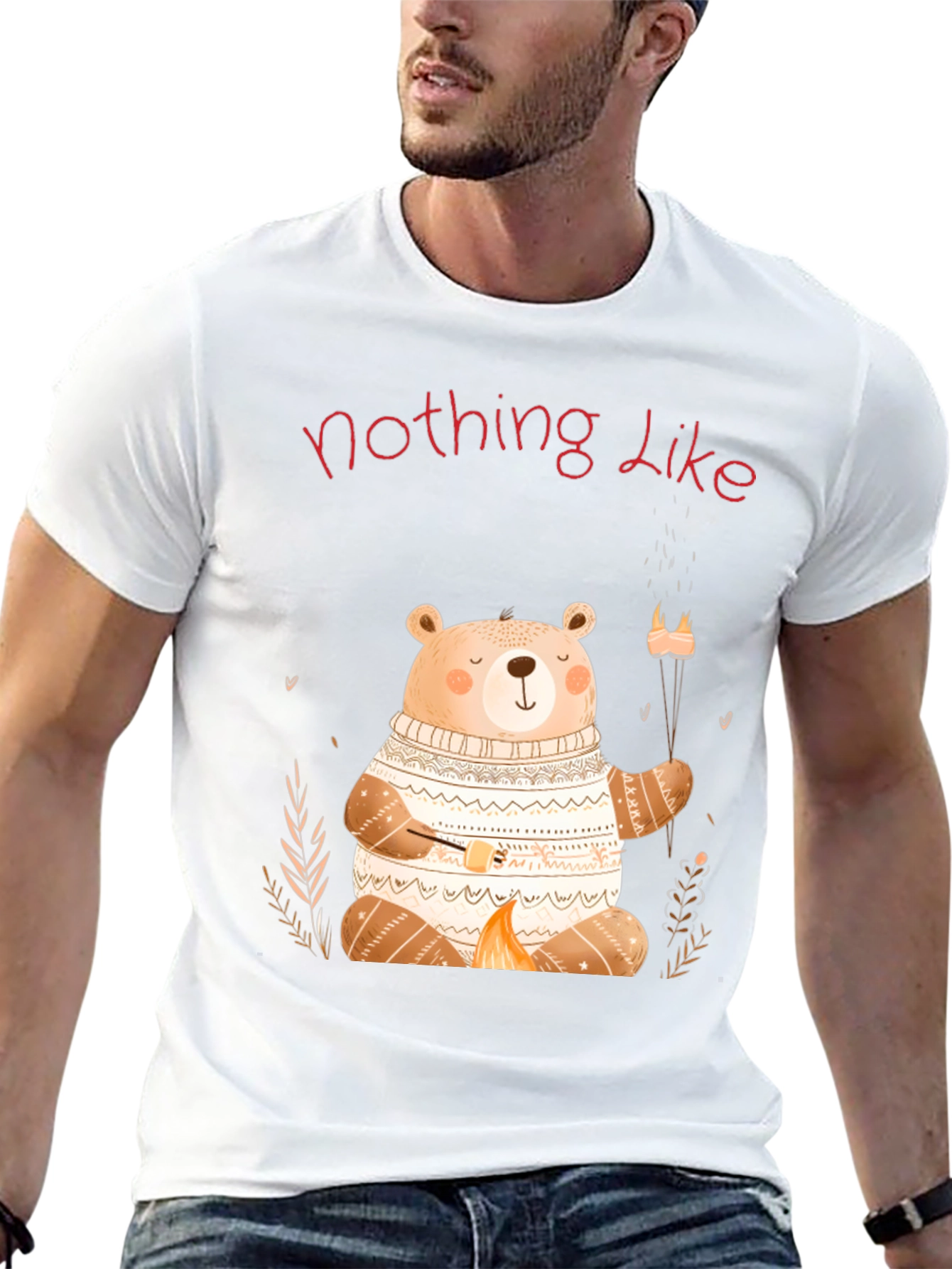 Cute Bear Campfire T-Shirt - Nothing Like It