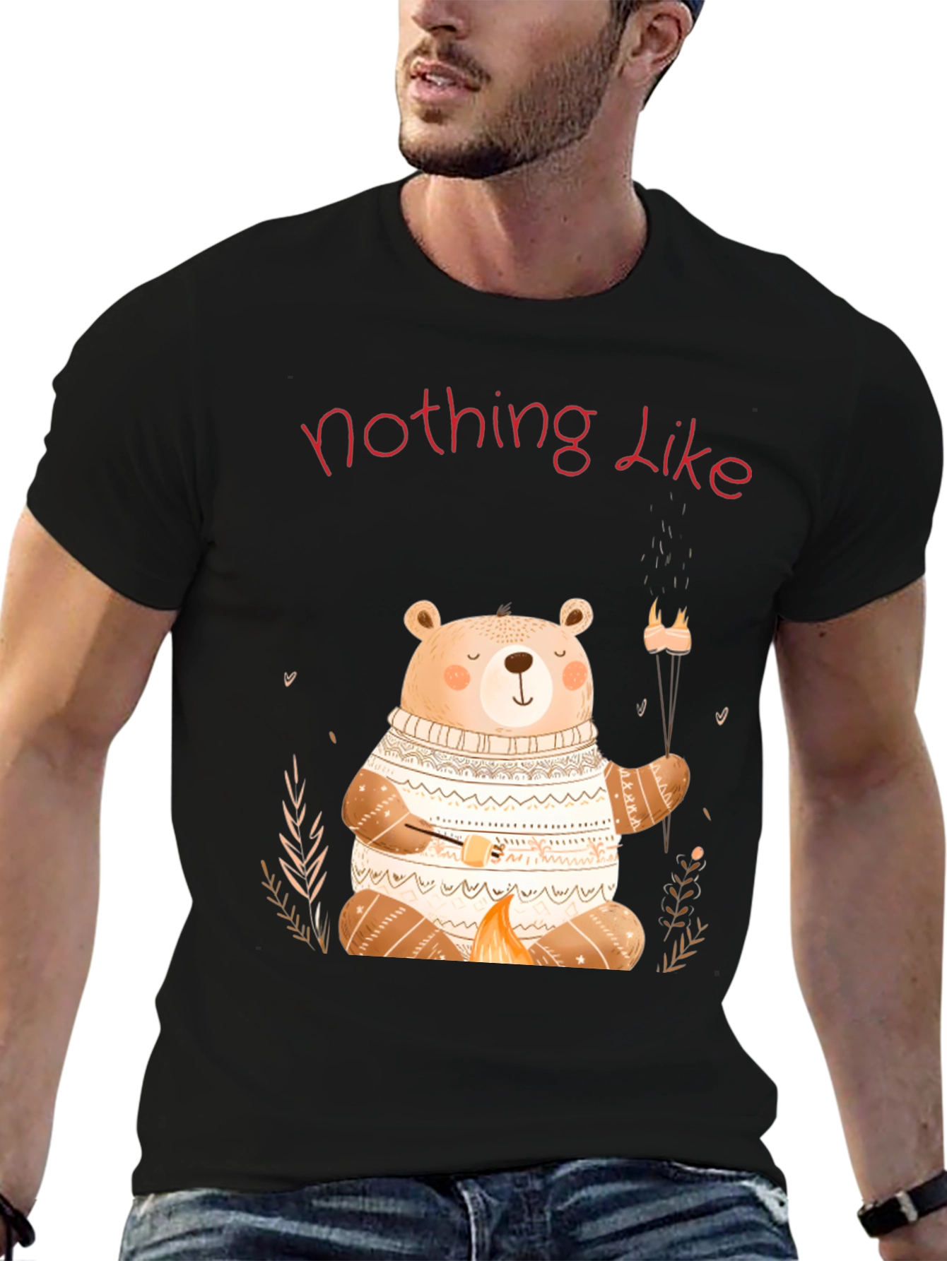 Cute Bear Campfire T-Shirt - Nothing Like It