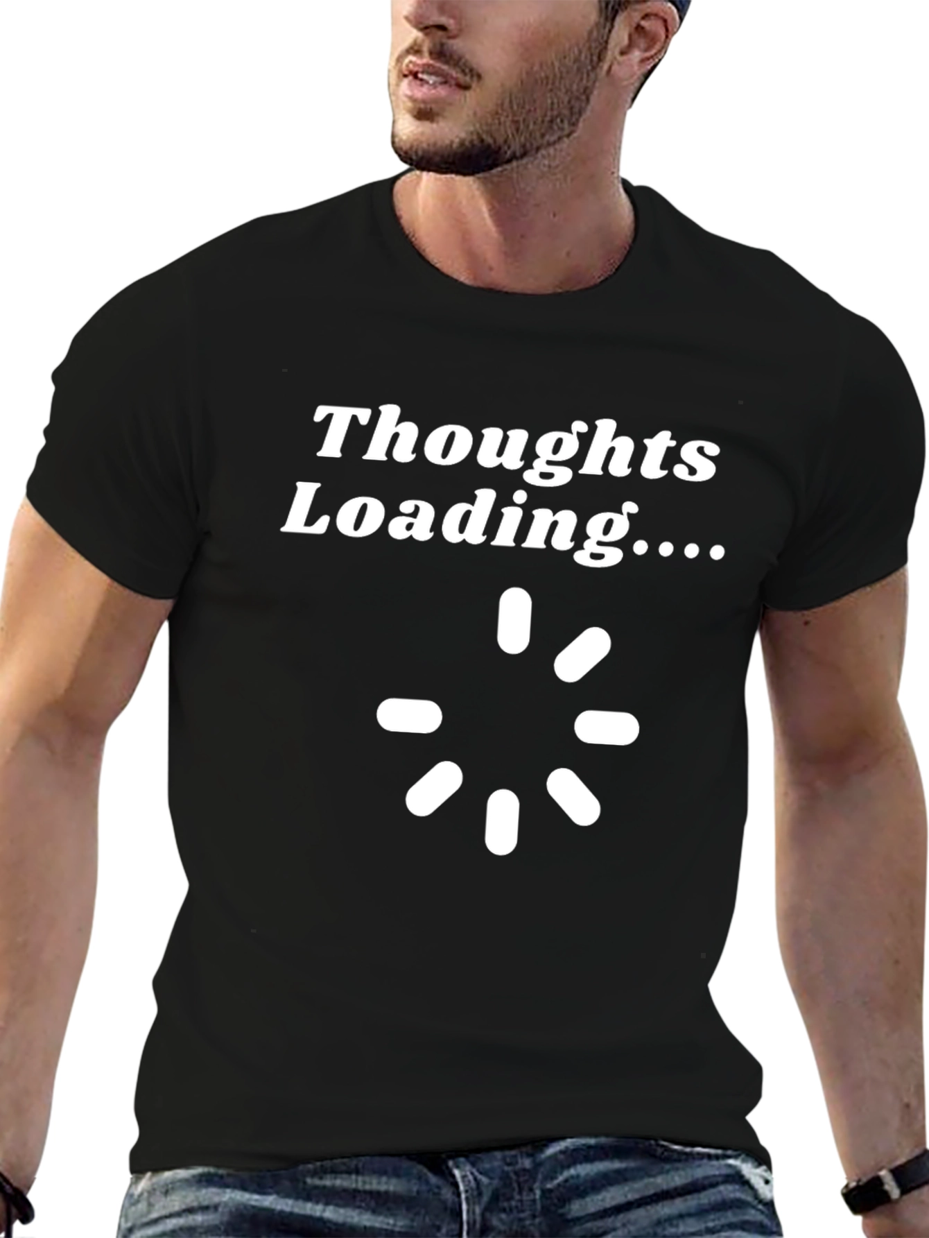 Thoughts Loading Funny Novelty T-Shirt