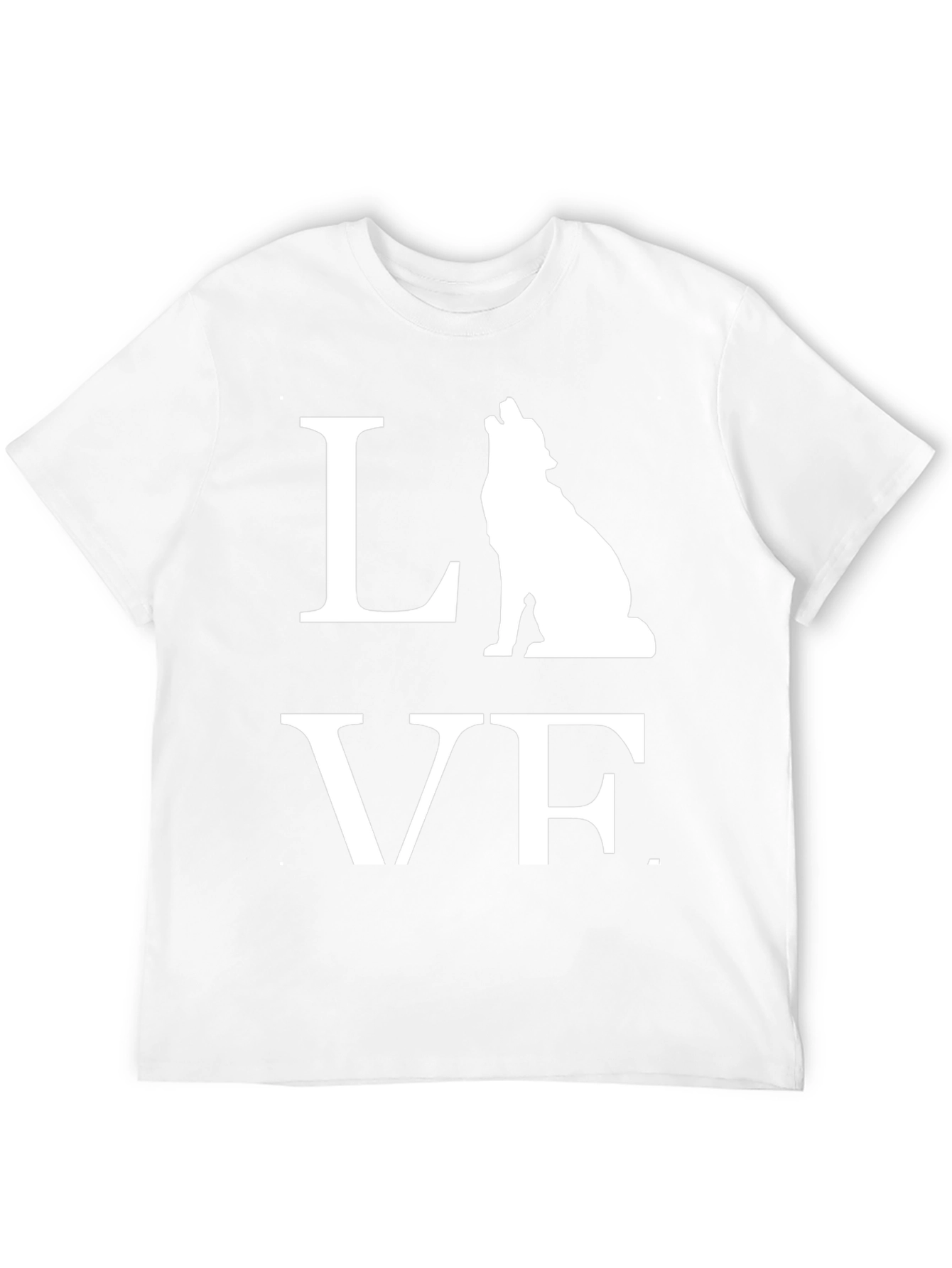 Wolf LOVE Graphic Tee - Mens Black T-Shirt