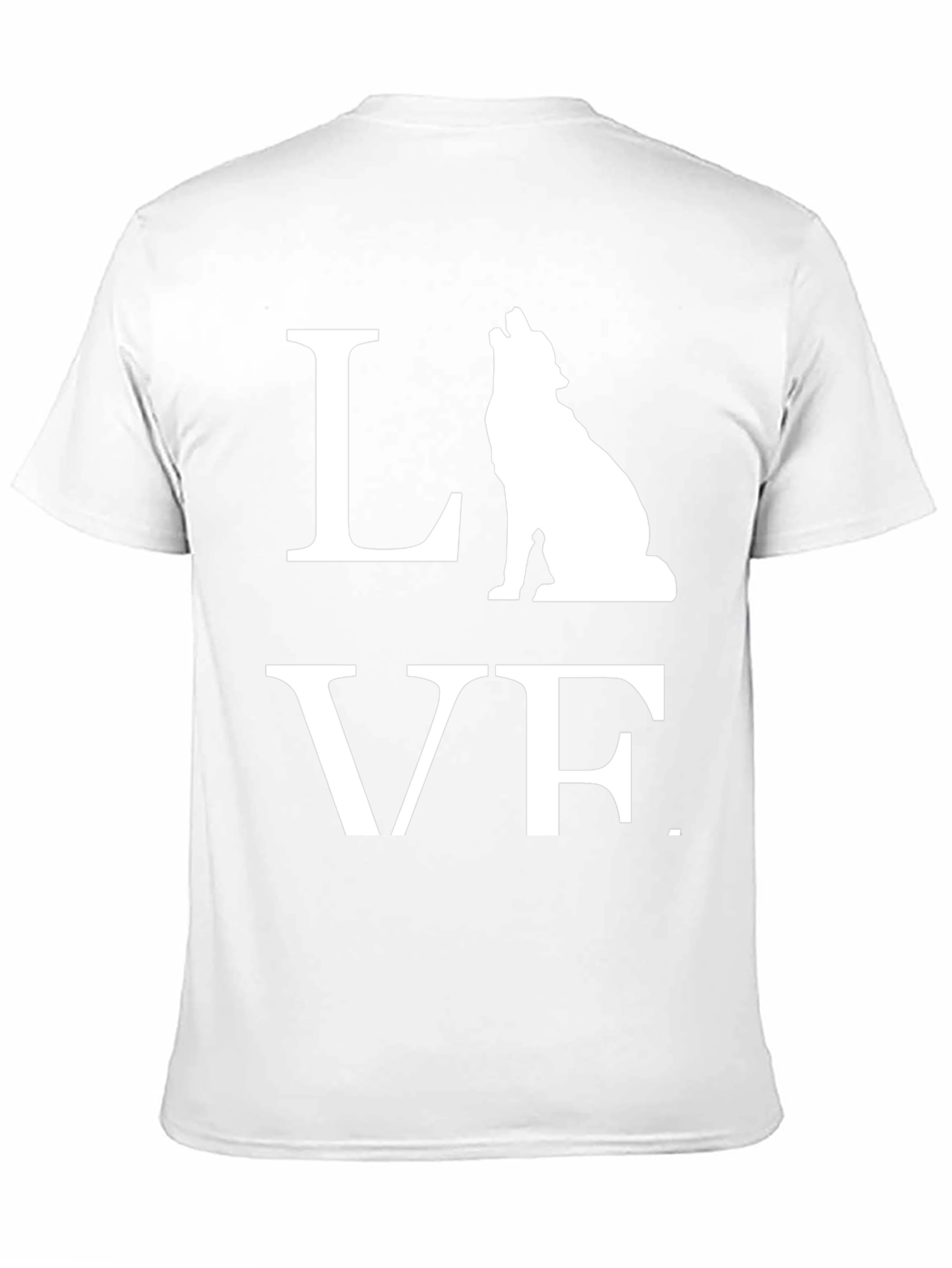 Wolf LOVE Graphic Tee - Mens Black T-Shirt