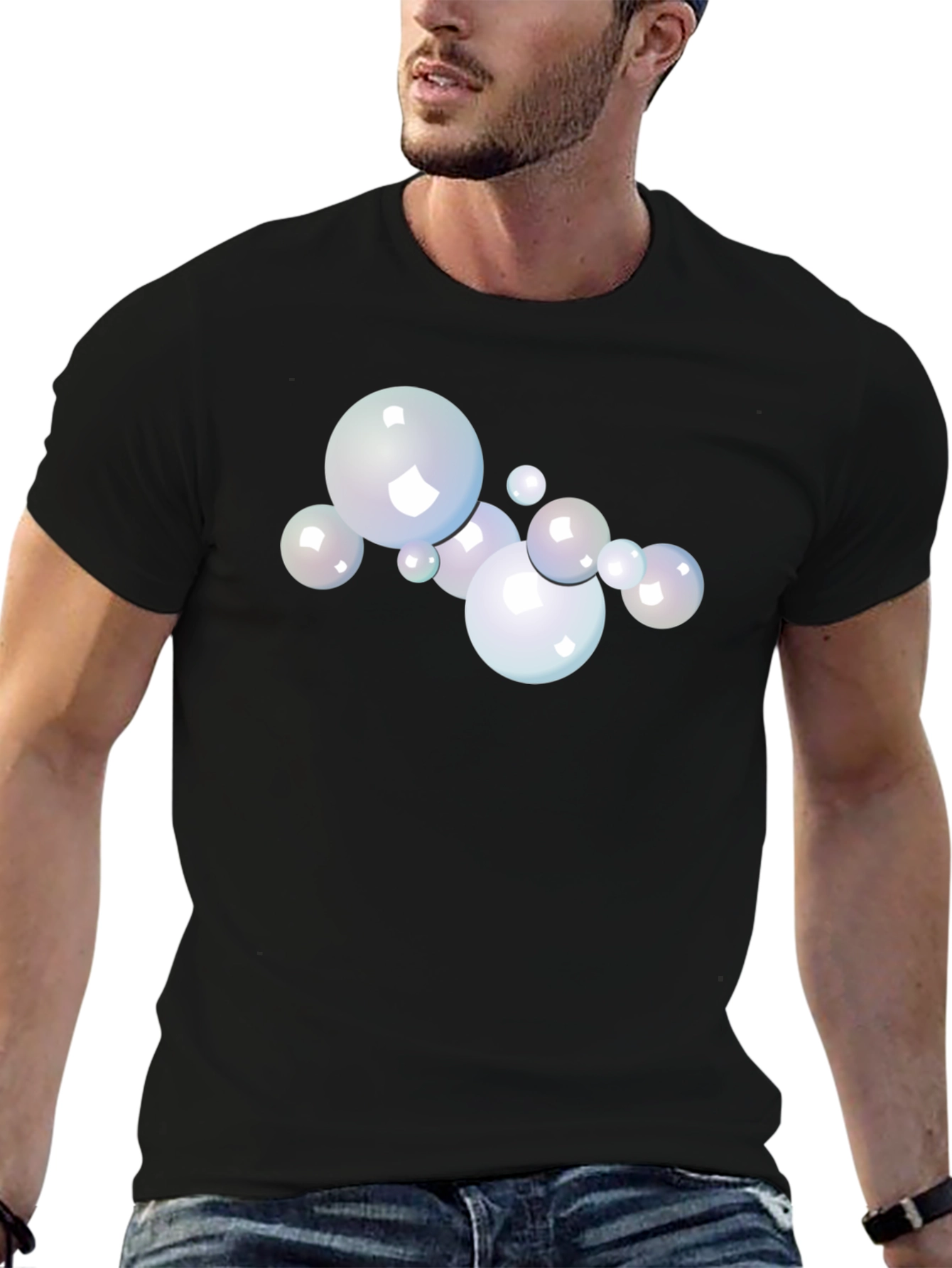 Bubble Graphic Black T-Shirt