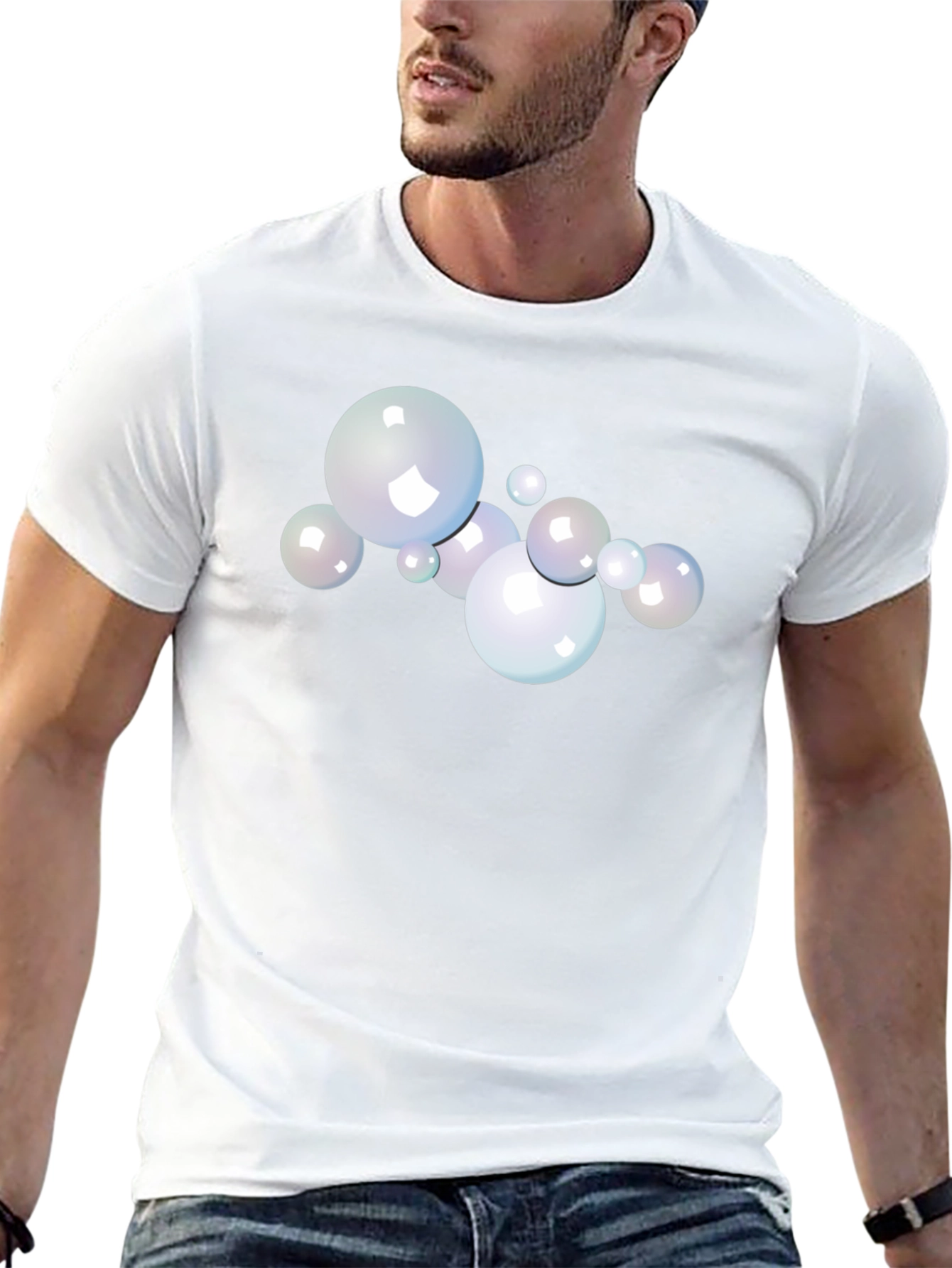 Bubble Graphic Black T-Shirt