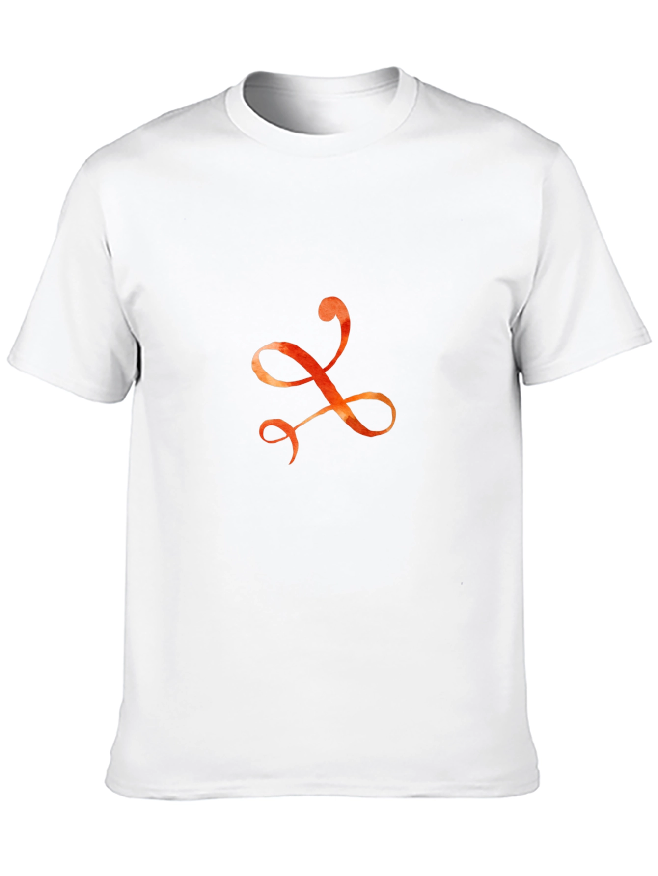 Elegant Script Symbol Black T-Shirt