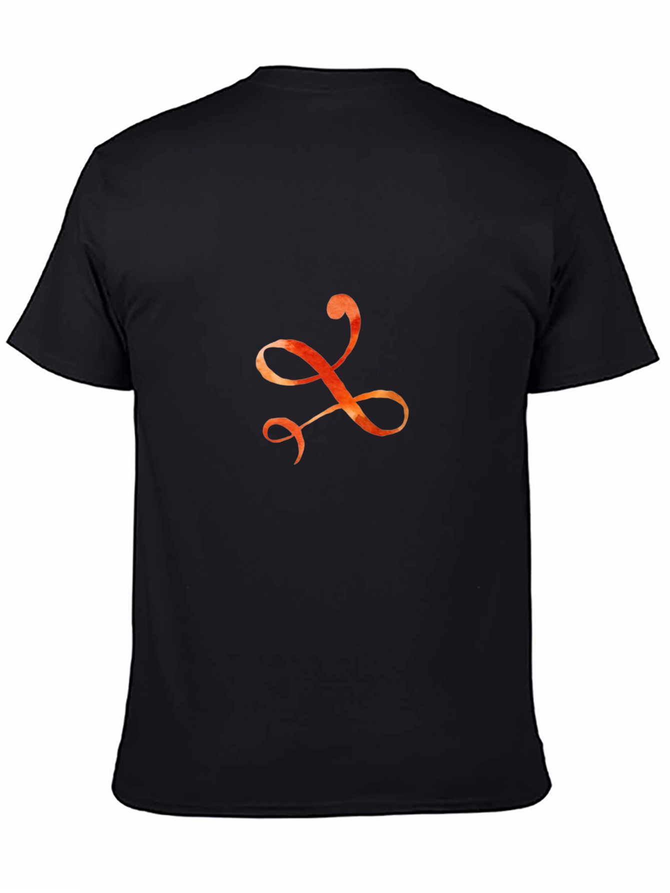 Elegant Script Symbol Black T-Shirt