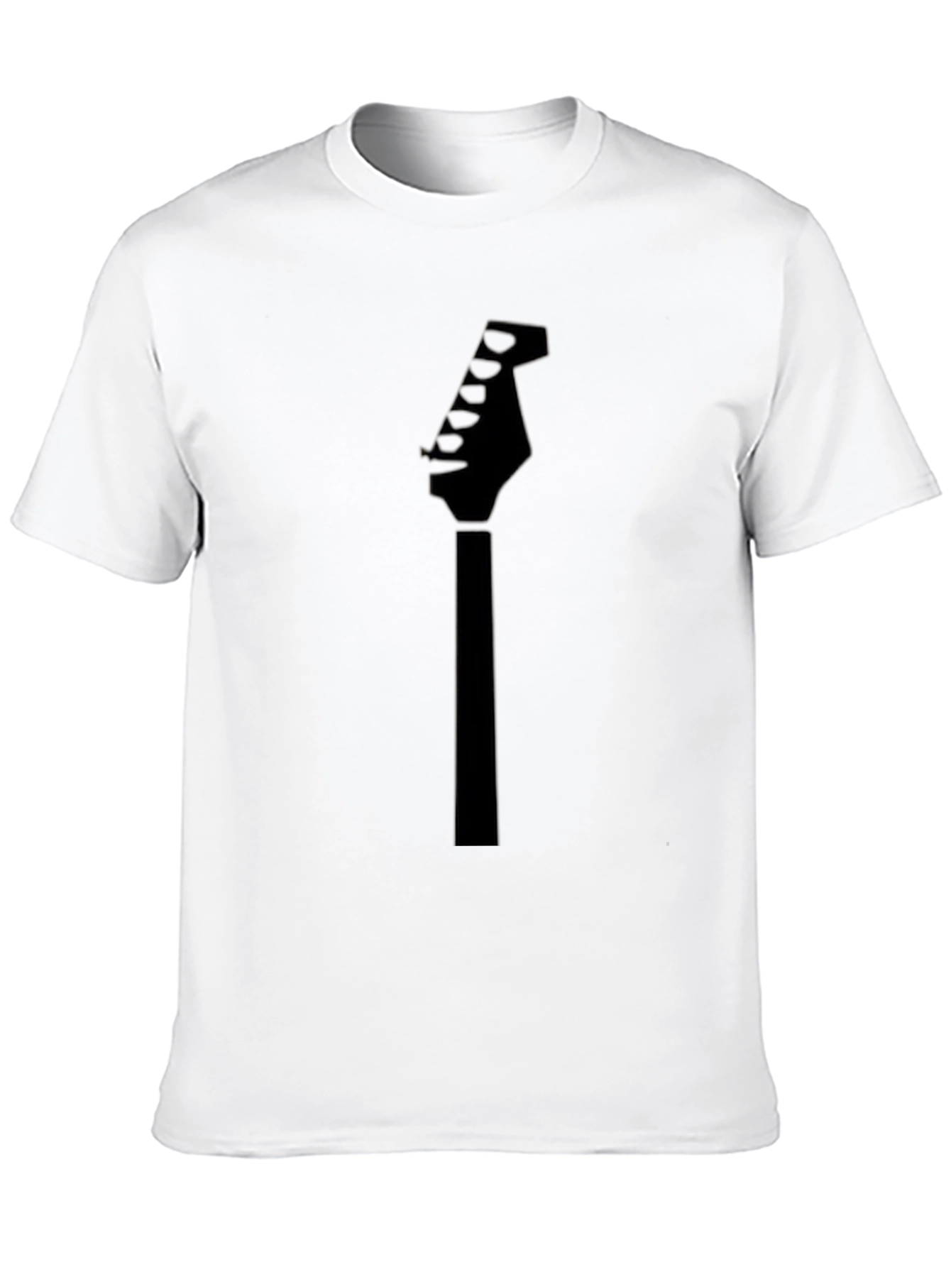 Black Guitar Headstock T-Shirt