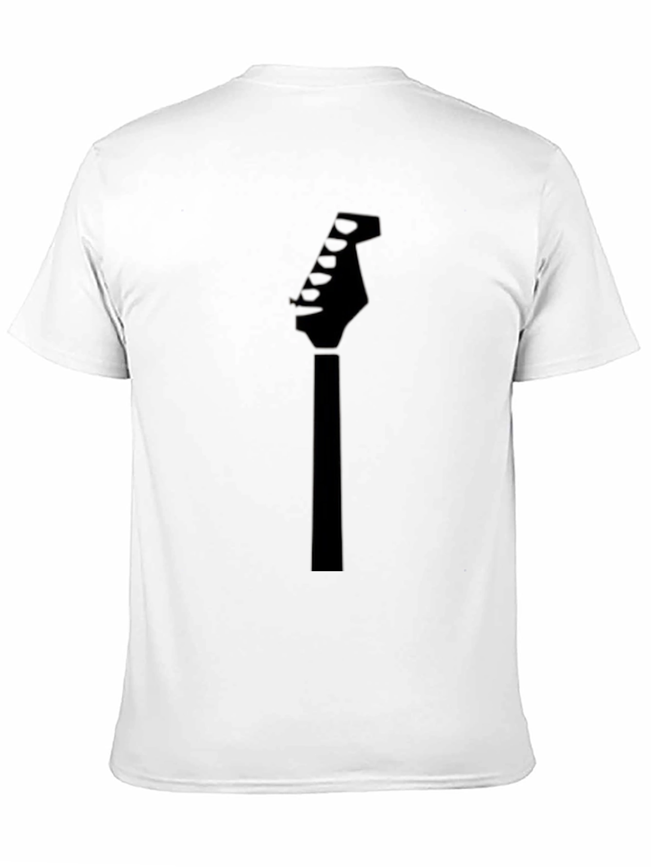 Black Guitar Headstock T-Shirt