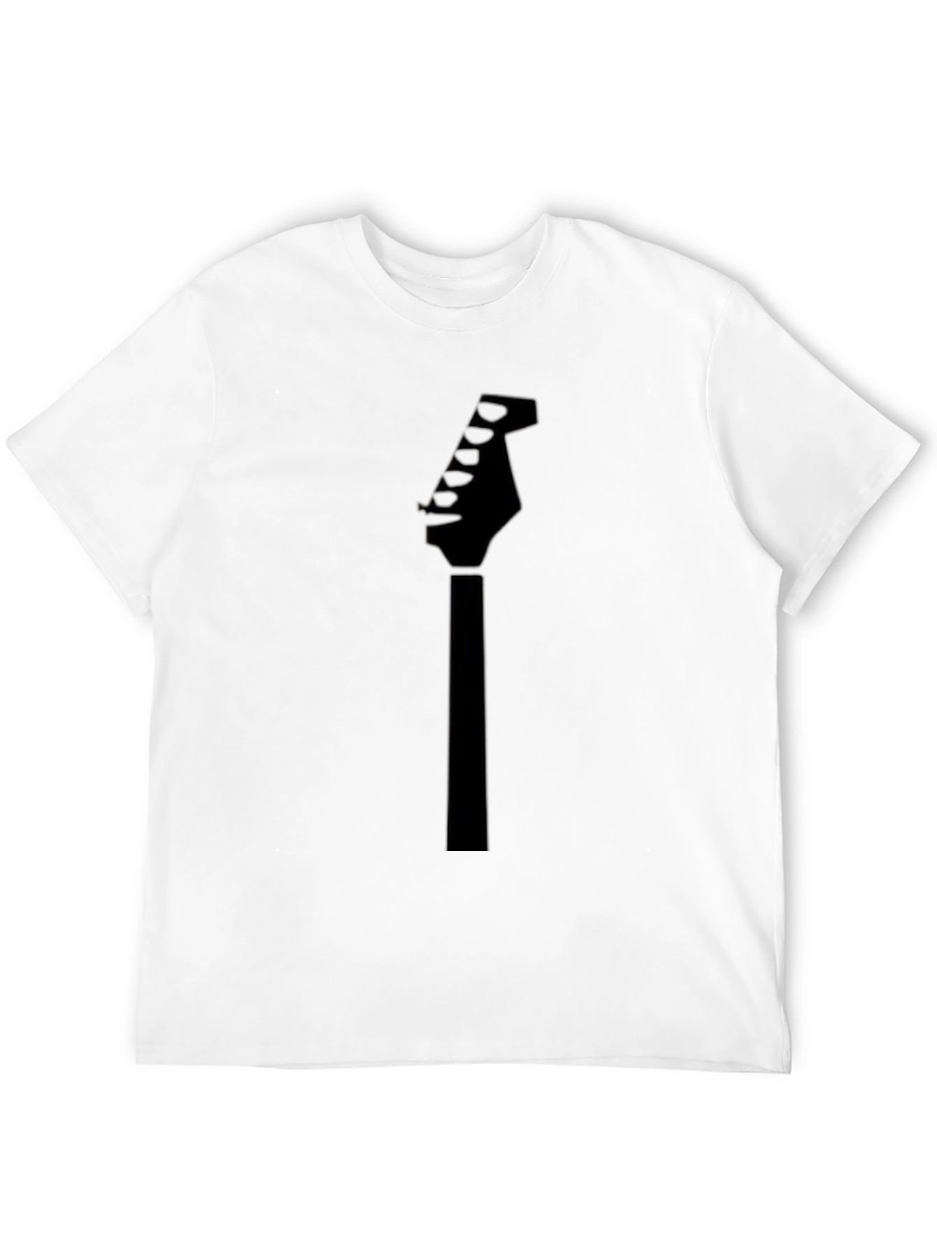 Black Guitar Headstock T-Shirt