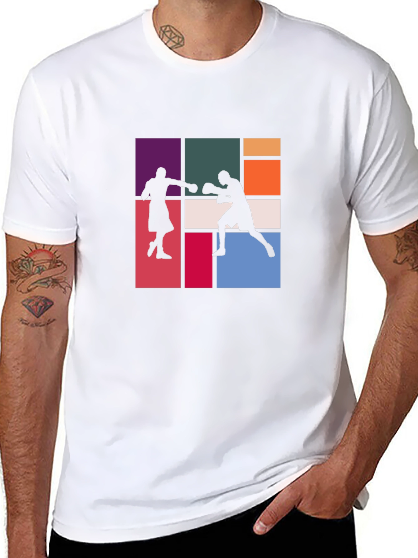 Retro Boxing Silhouette T-Shirt