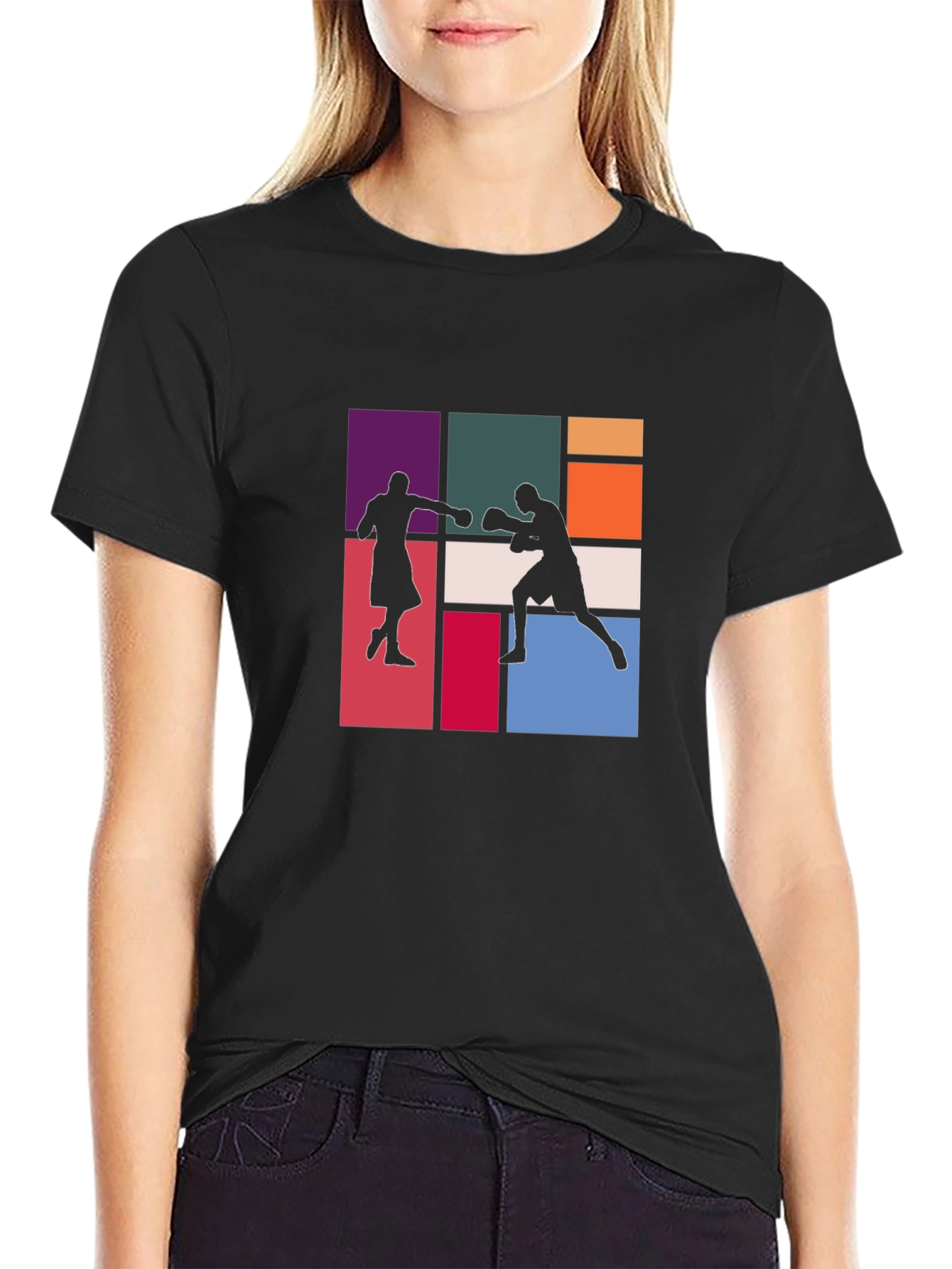 Retro Boxing Silhouette T-Shirt