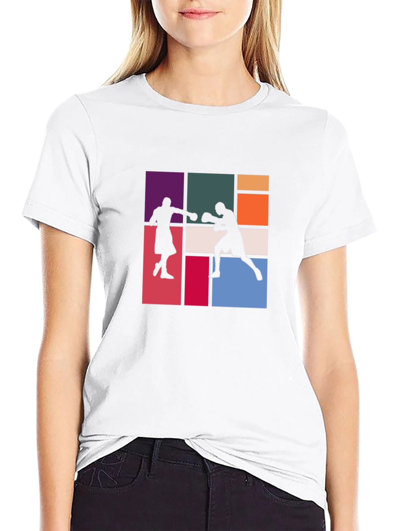 Retro Boxing Silhouette T-Shirt