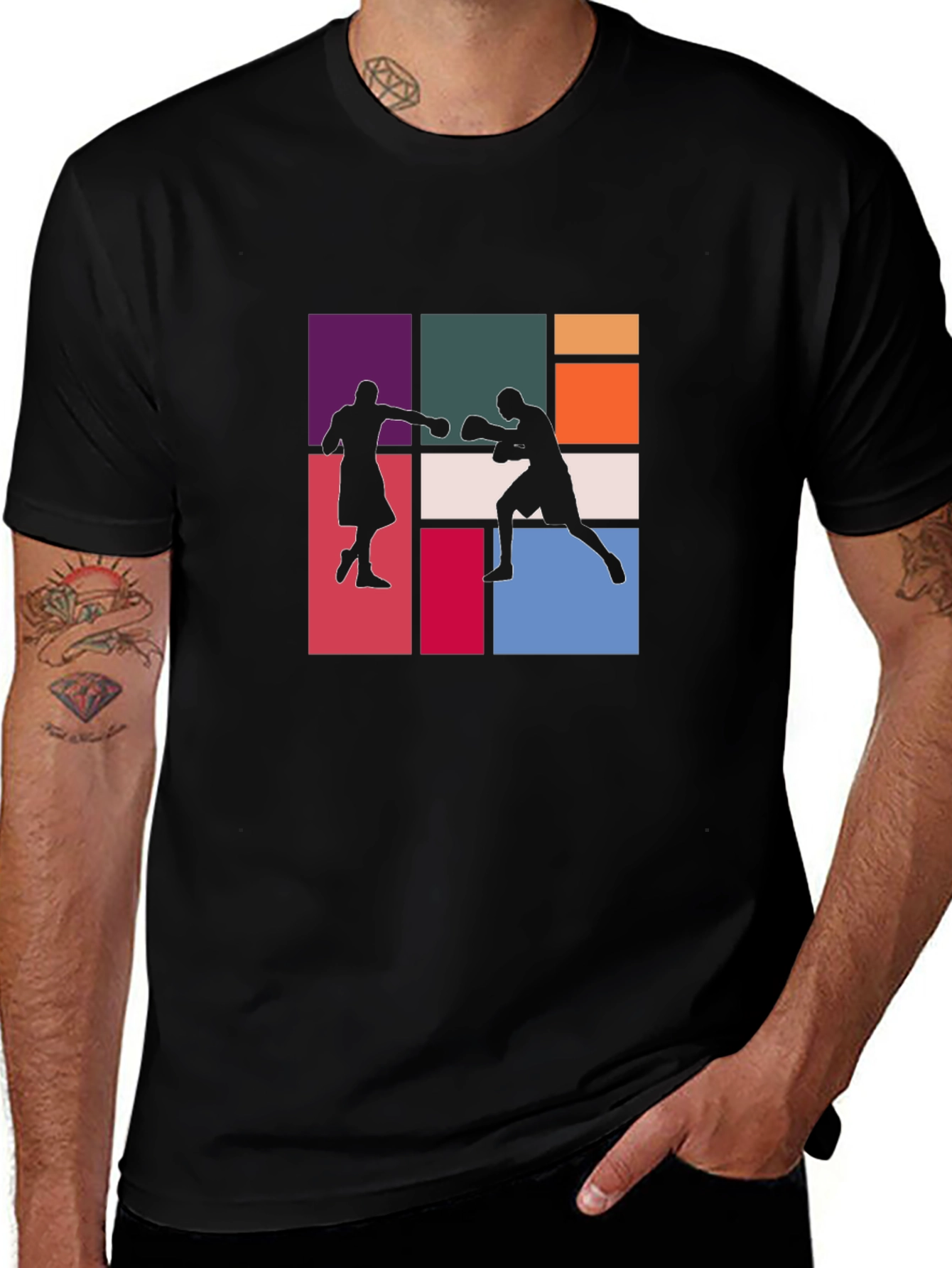 Retro Boxing Silhouette T-Shirt
