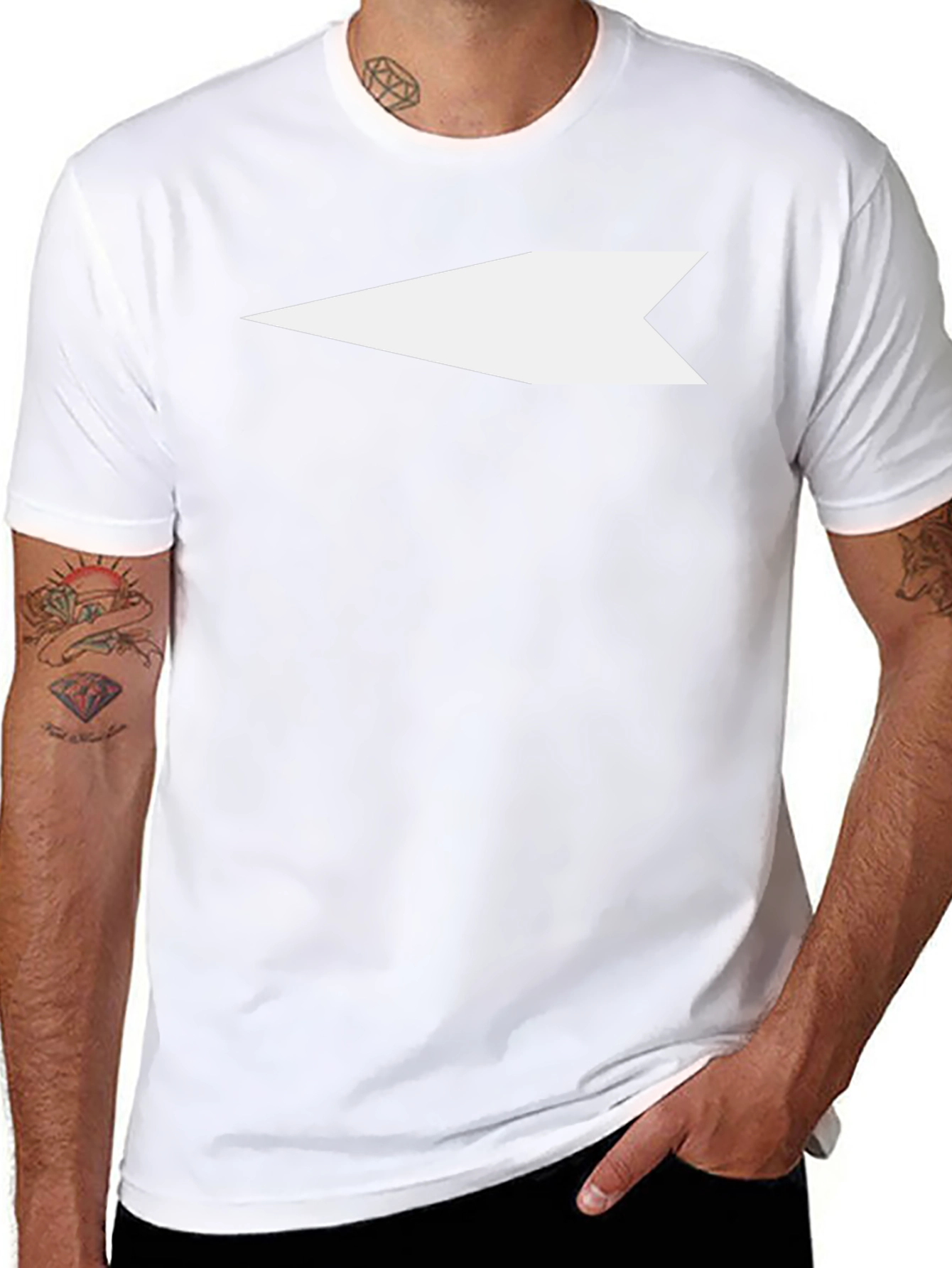 Modern Arrow Graphic T-Shirt - Black
