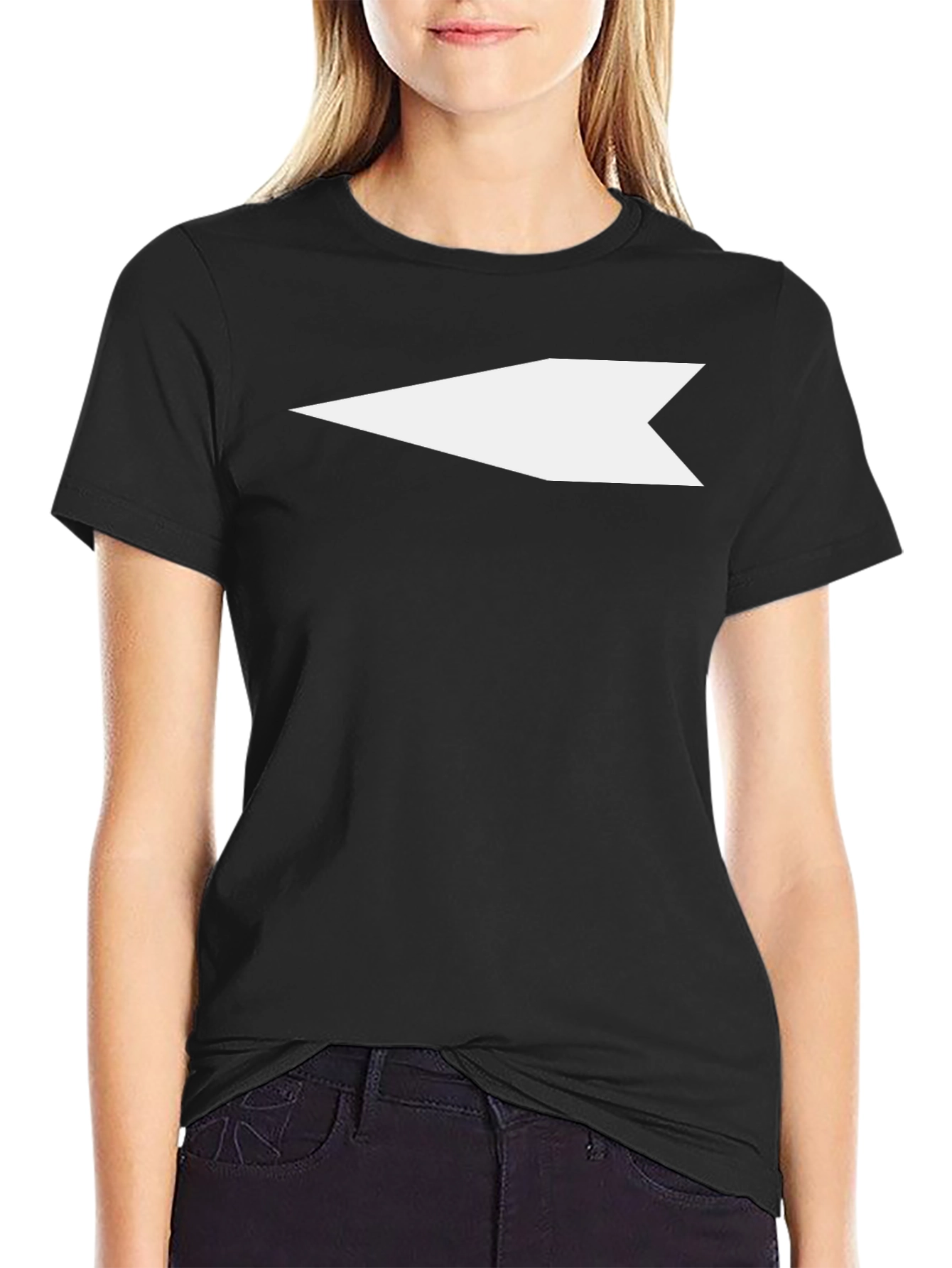 Modern Arrow Graphic T-Shirt - Black