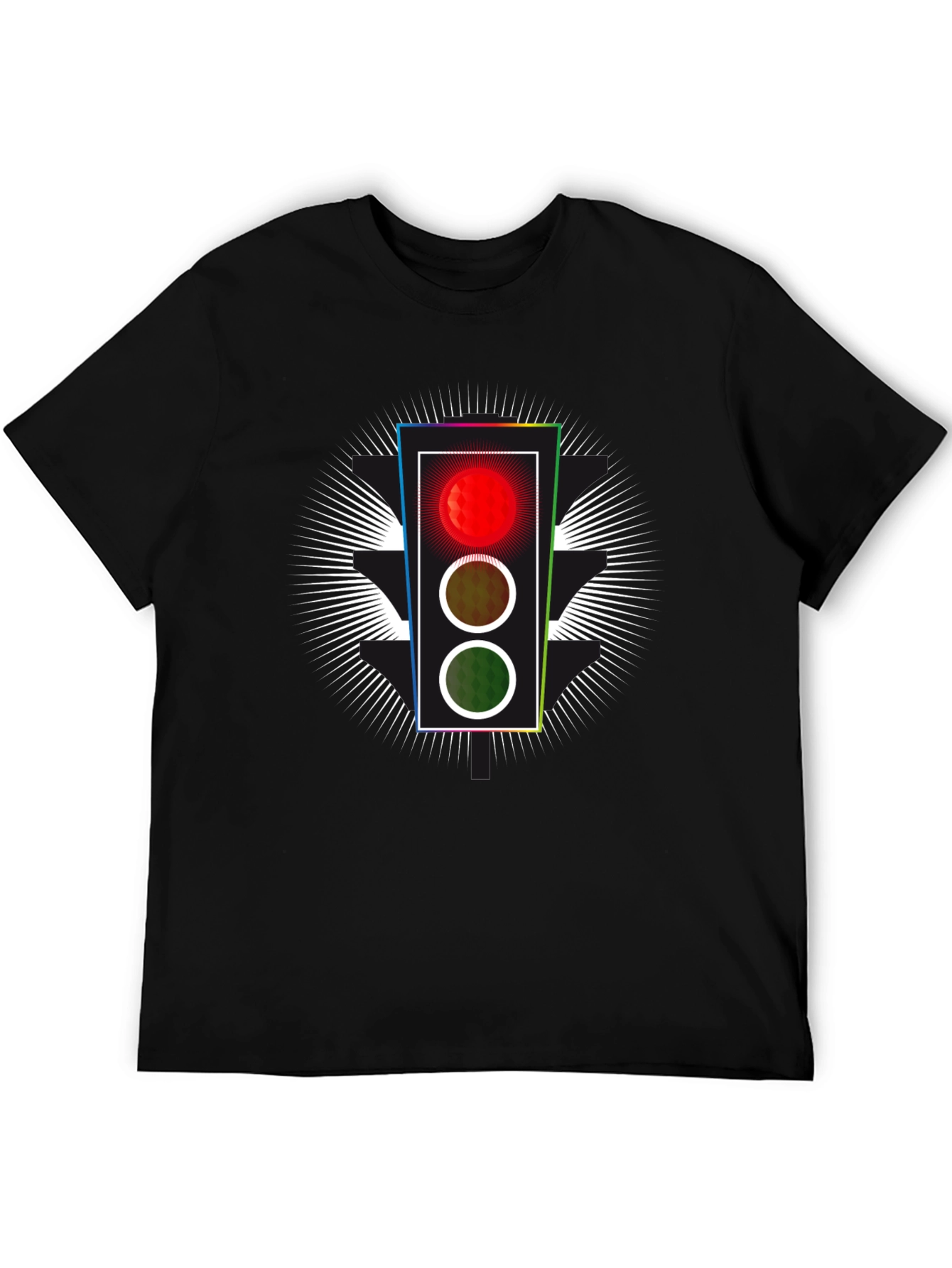 Traffic Light Graphic Tee - Black T-Shirt