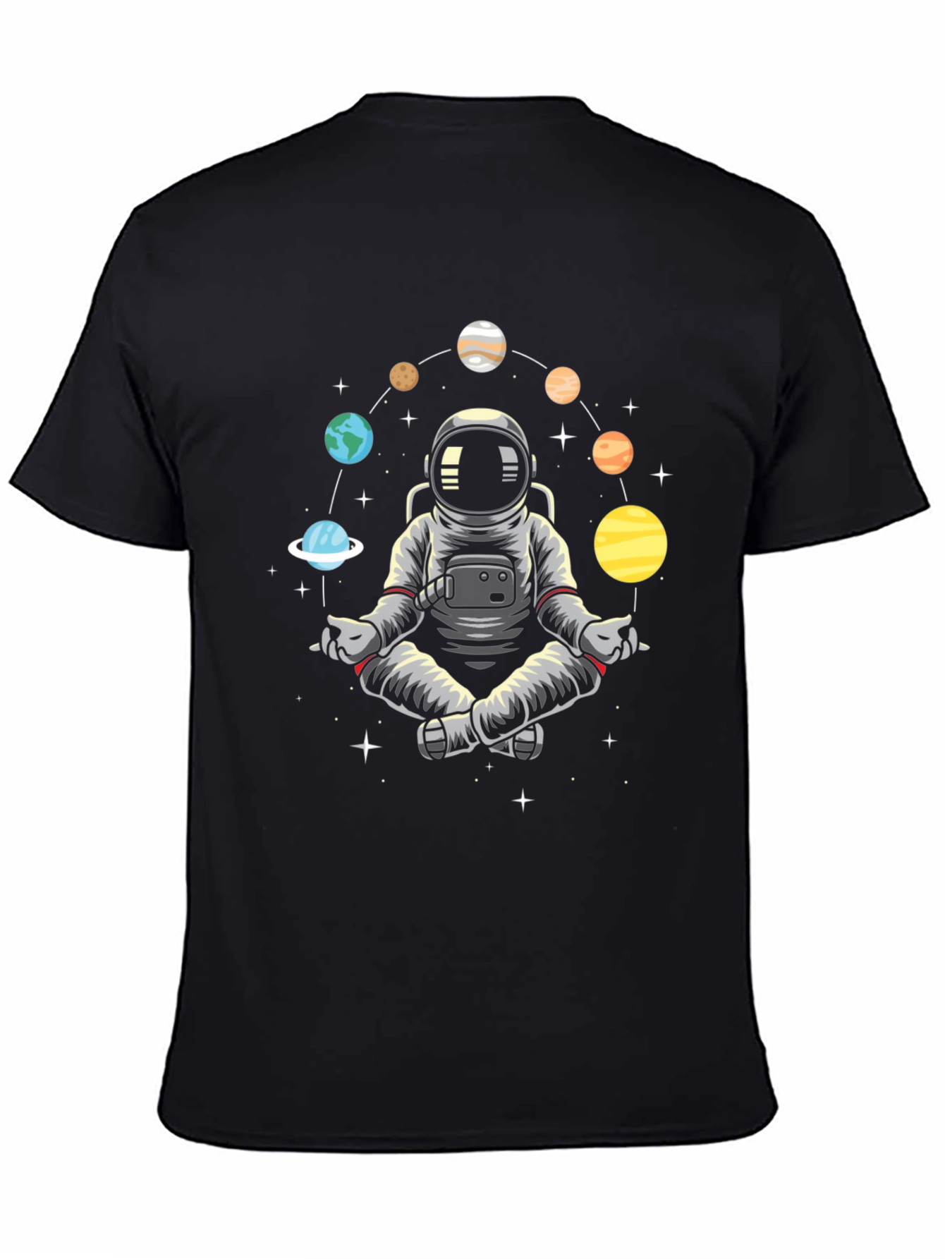 Astronaut Planet Meditate T-Shirt