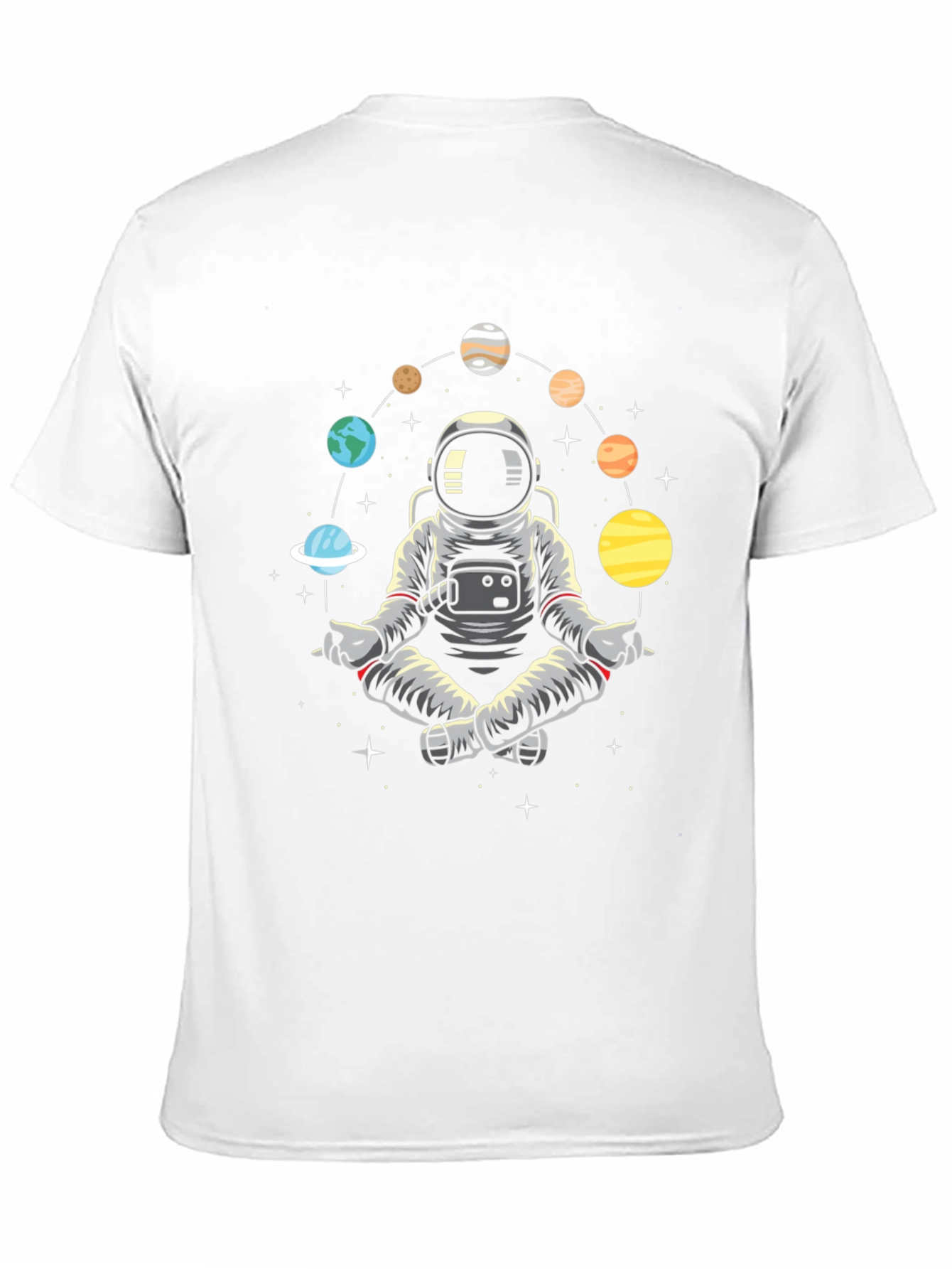 Astronaut Planet Meditate T-Shirt