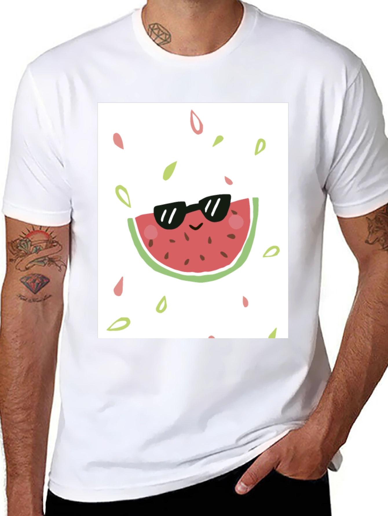Cool Watermelon Graphic Tee - Summer Vibes!