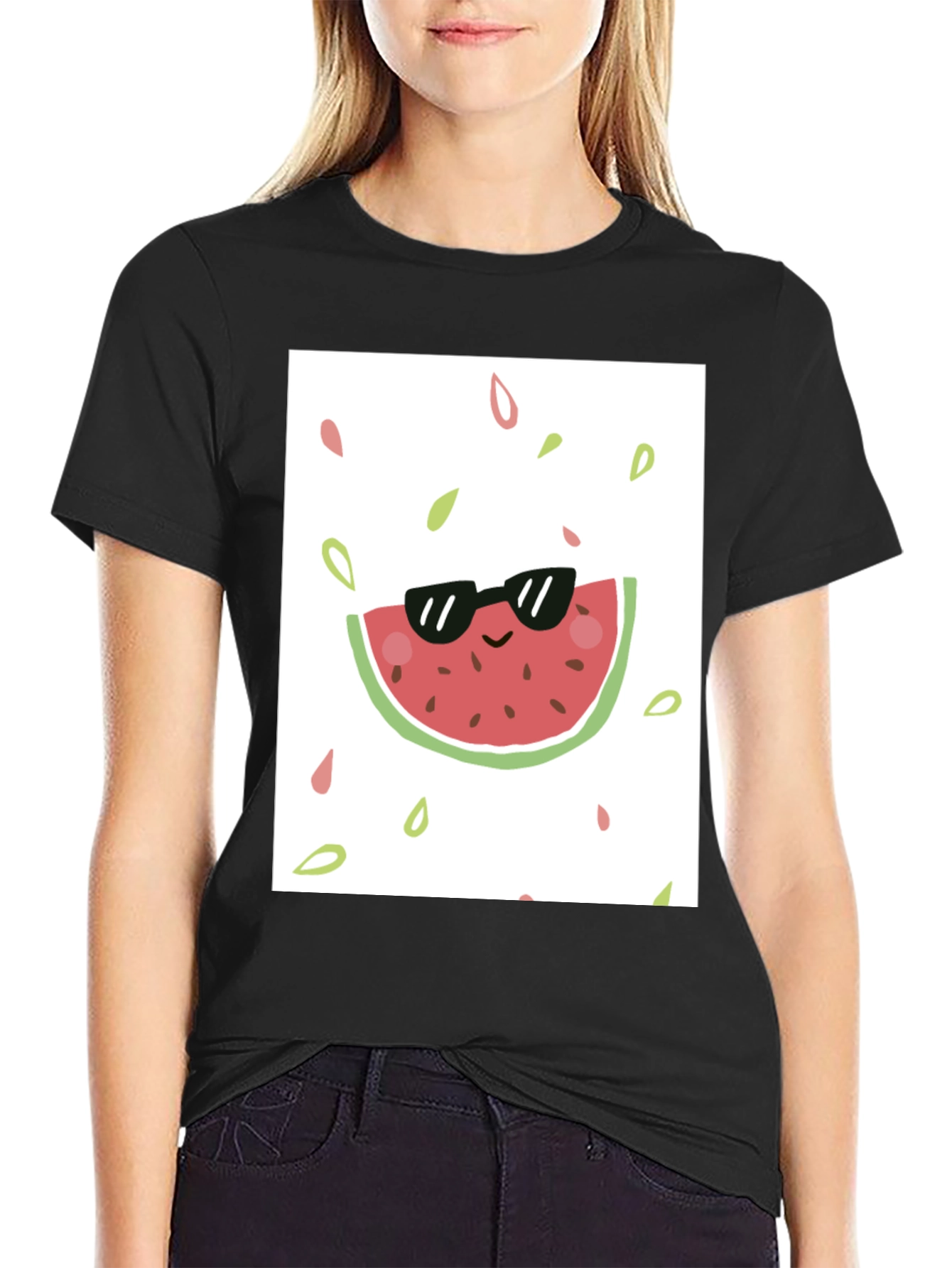 Cool Watermelon Graphic Tee - Summer Vibes!