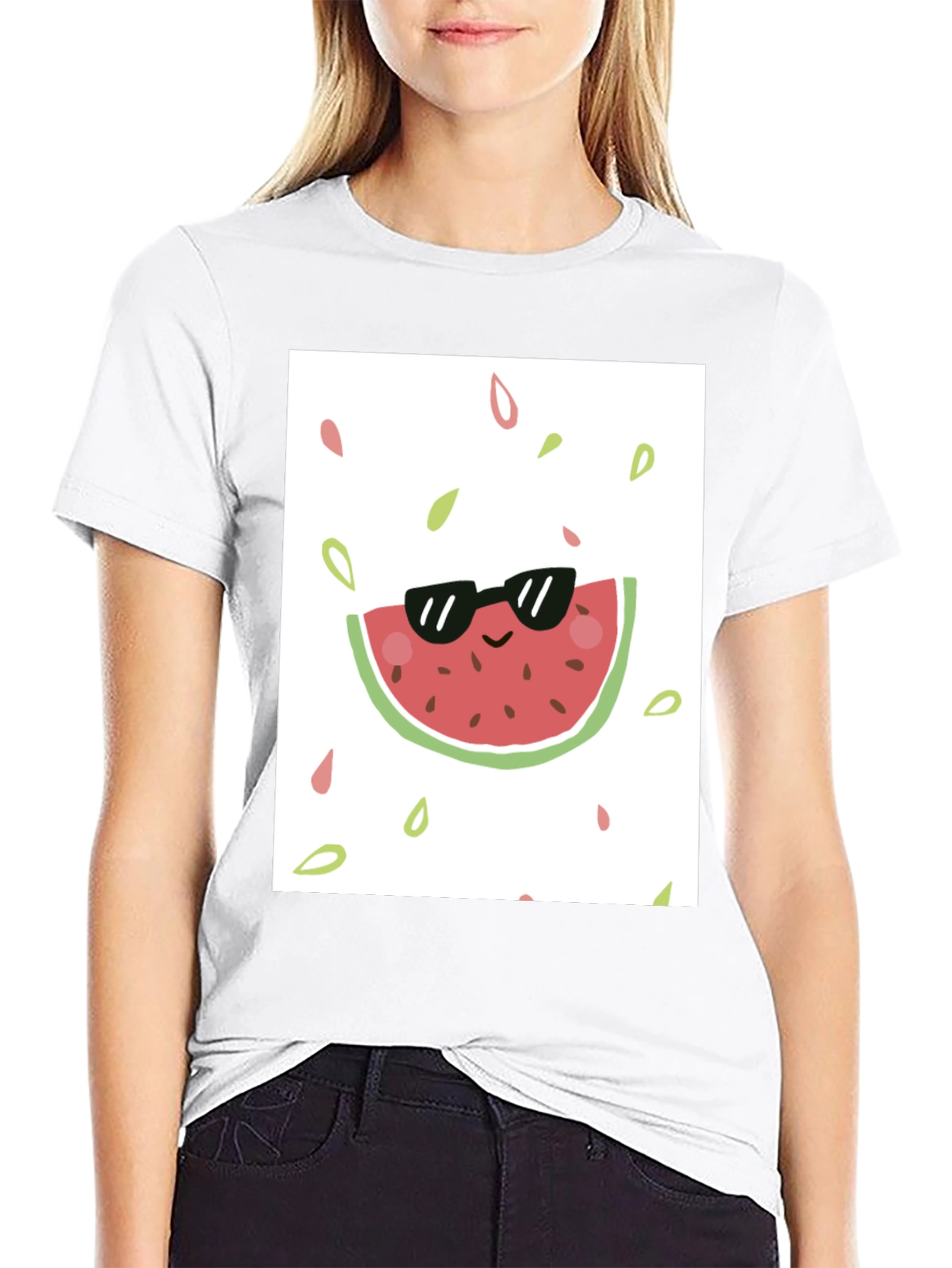 Cool Watermelon Graphic Tee - Summer Vibes!