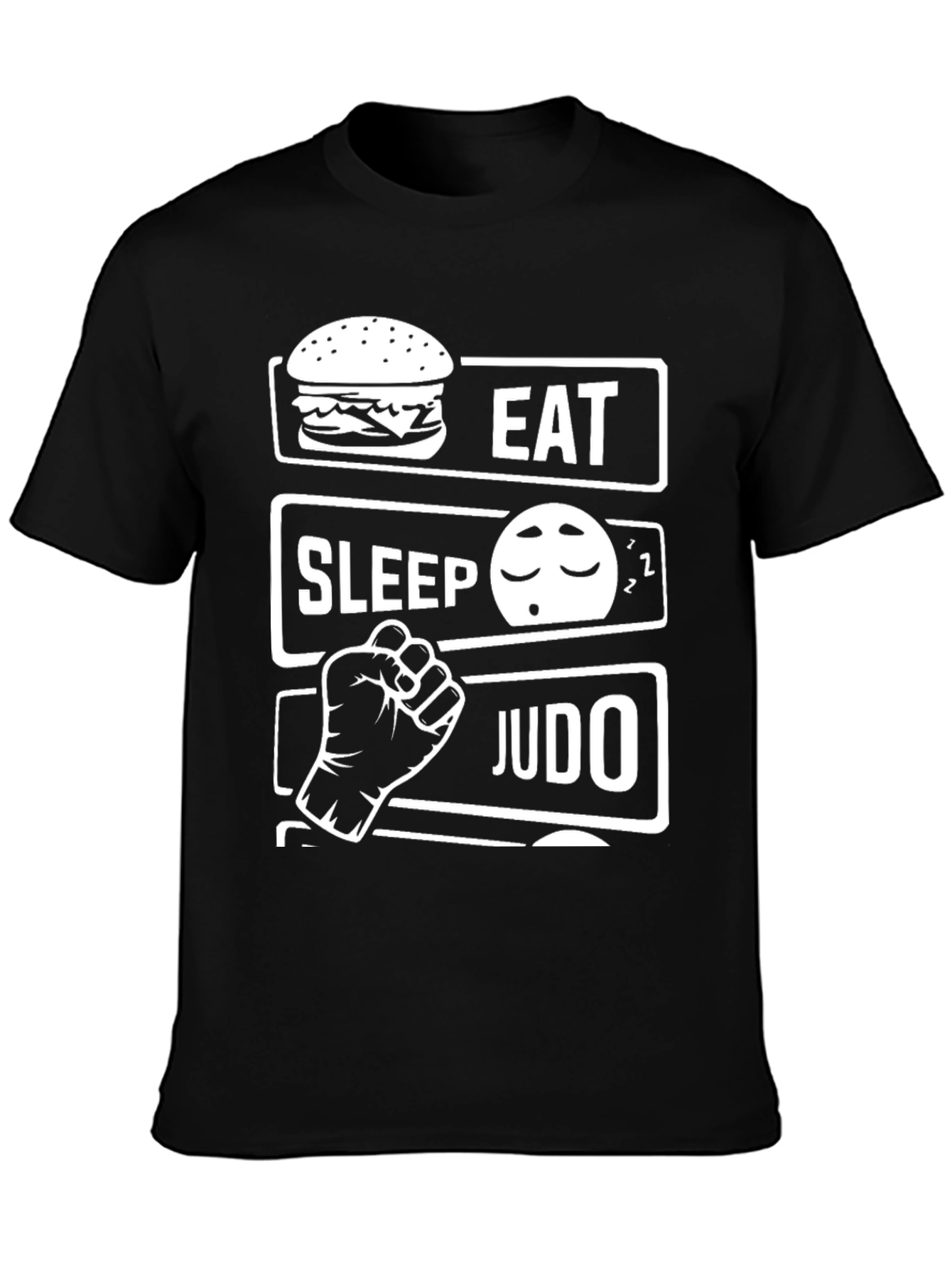 Eat Sleep Judo T-Shirt - Martial Arts Funny Tee