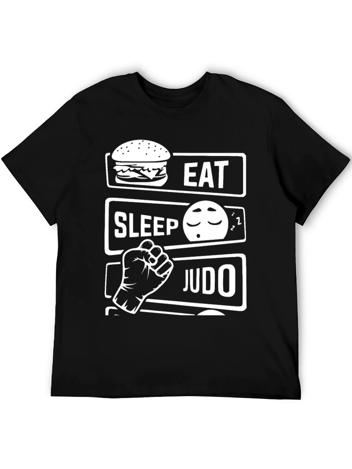 Eat Sleep Judo T-Shirt - Martial Arts Funny Tee