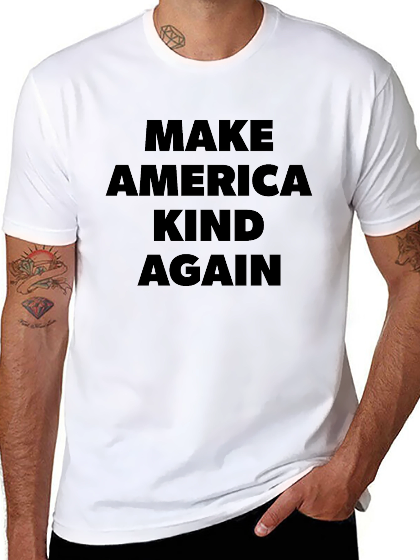 Make America Kind Again Black T-Shirt