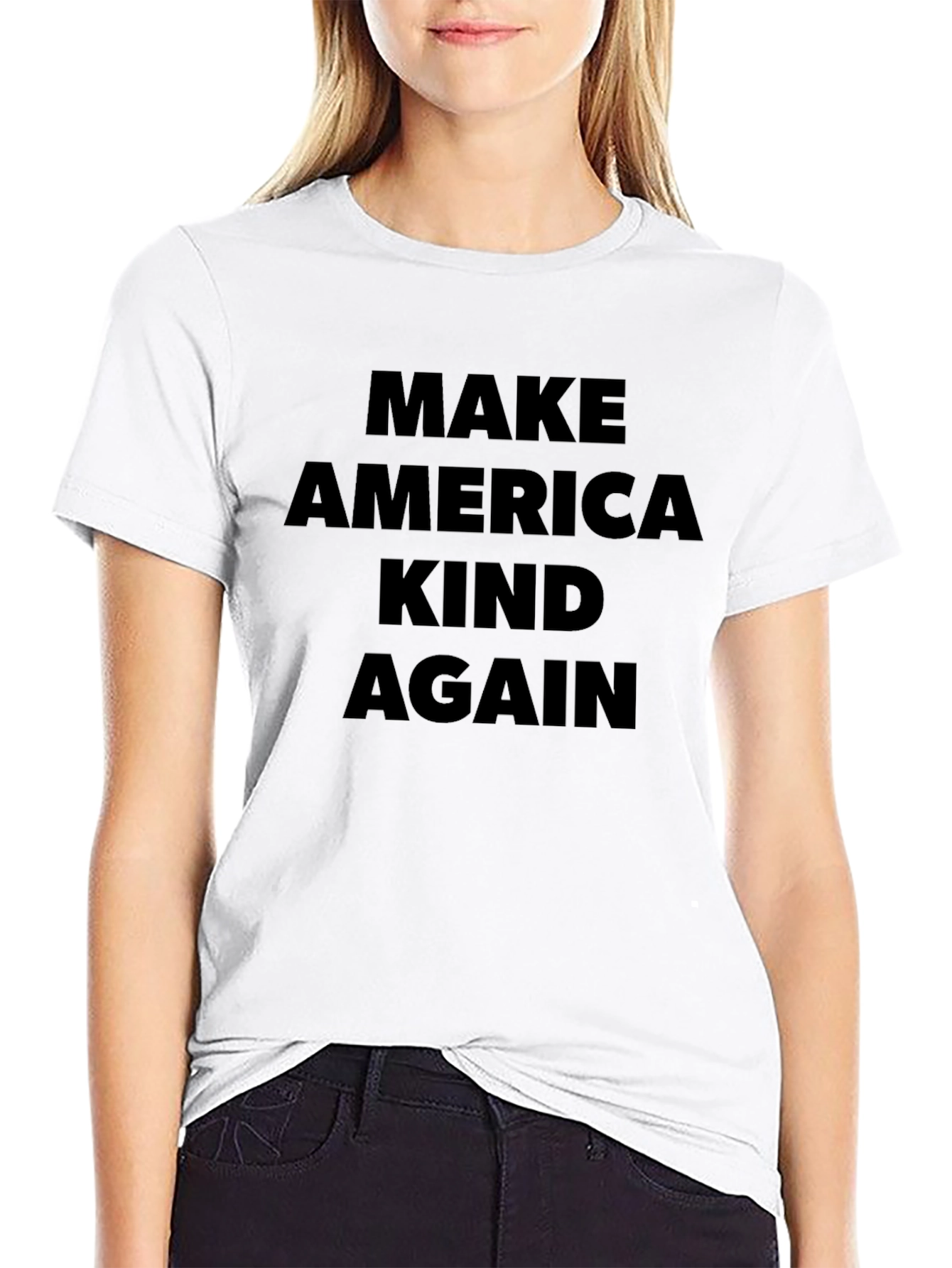 Make America Kind Again Black T-Shirt