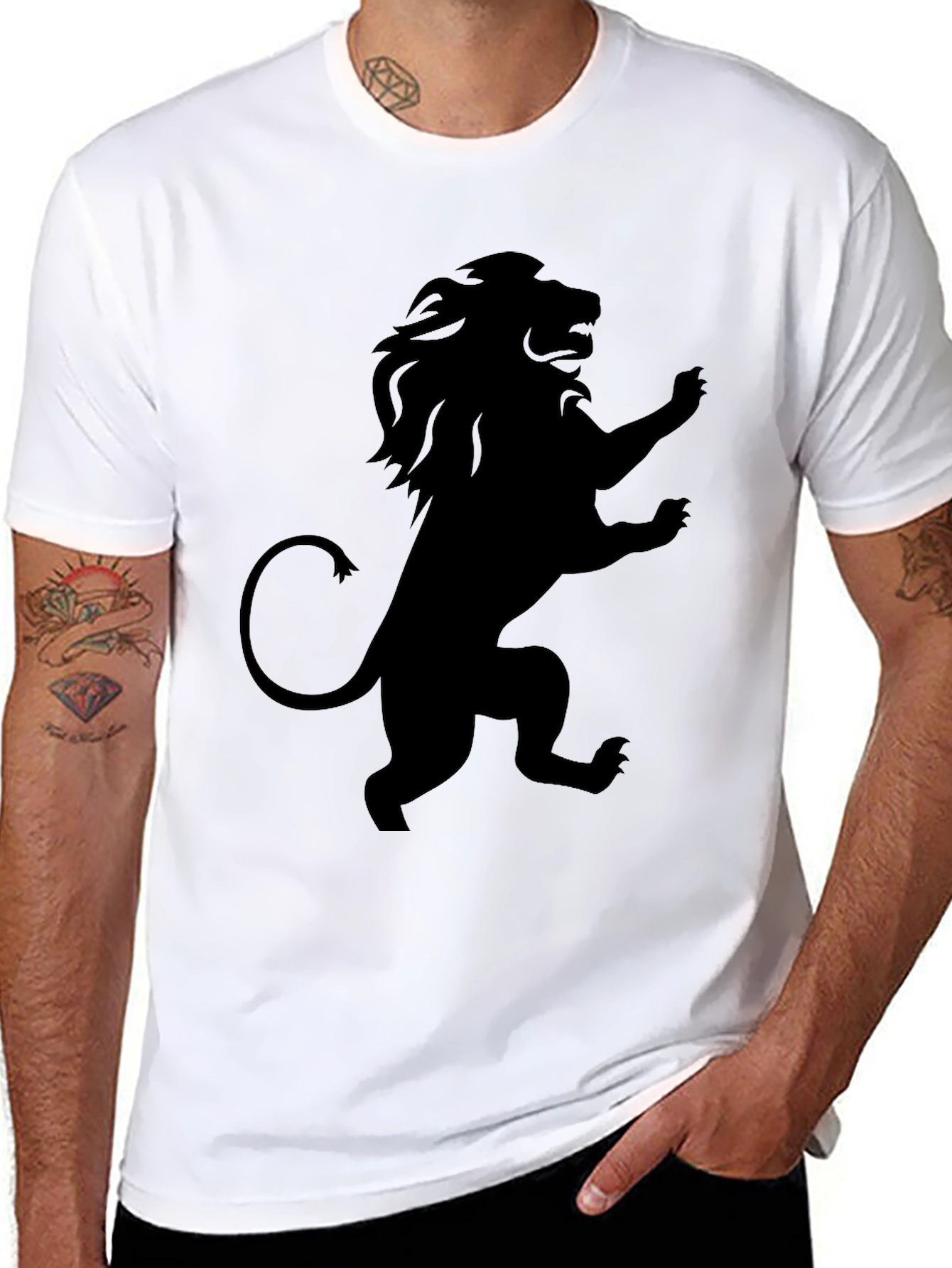 Lion Rampant Graphic T-Shirt - Black
