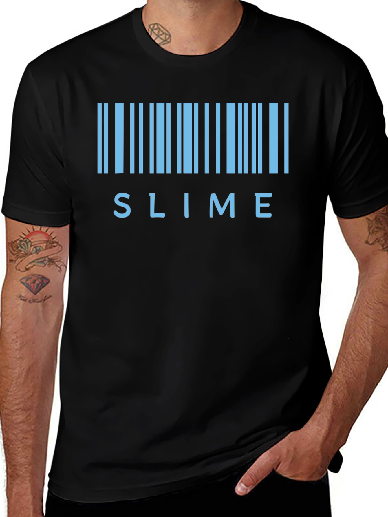 Slime Barcode Black Graphic Tee