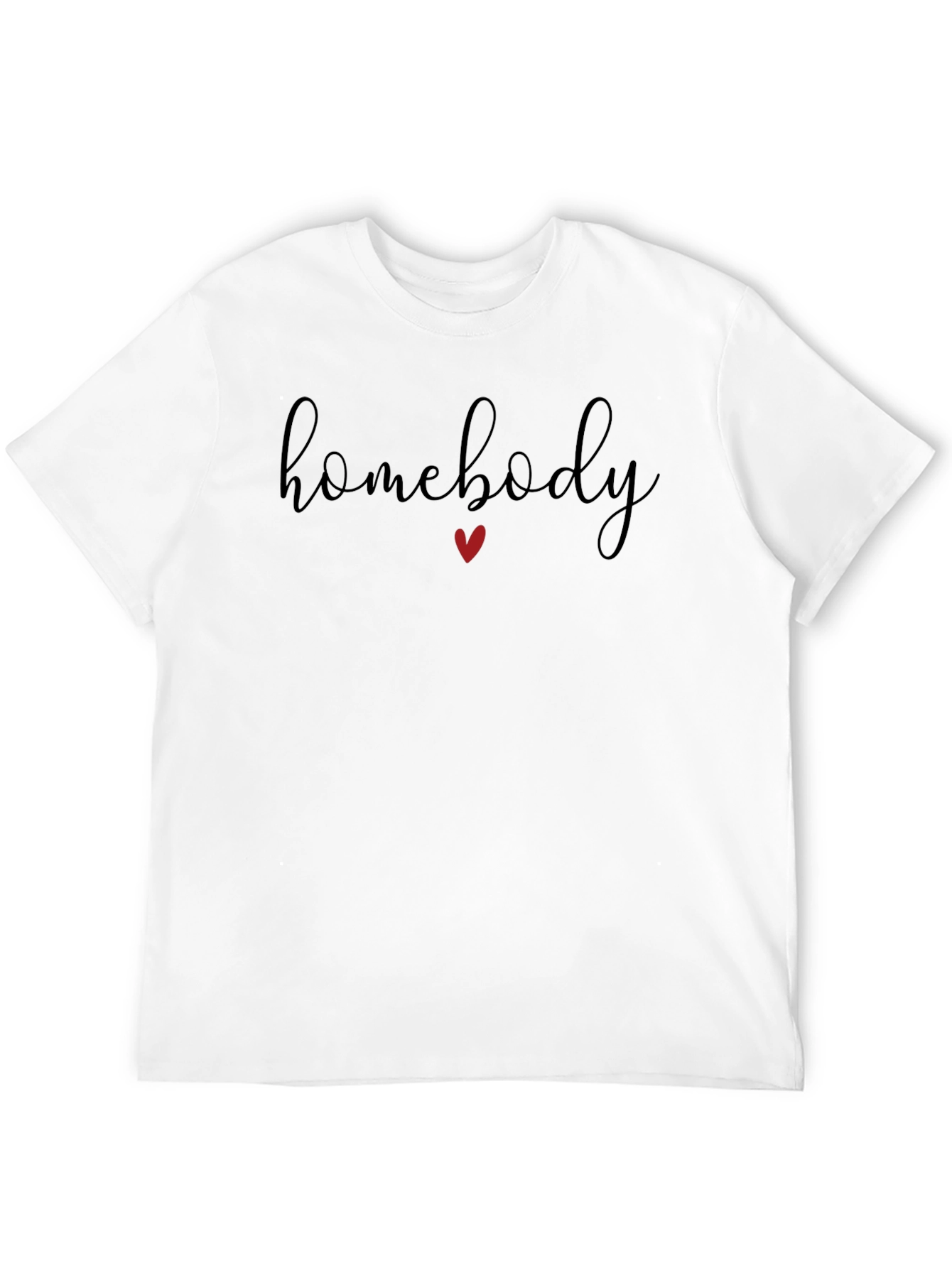 Homebody T-Shirt: Relaxed Fit Heart Detail